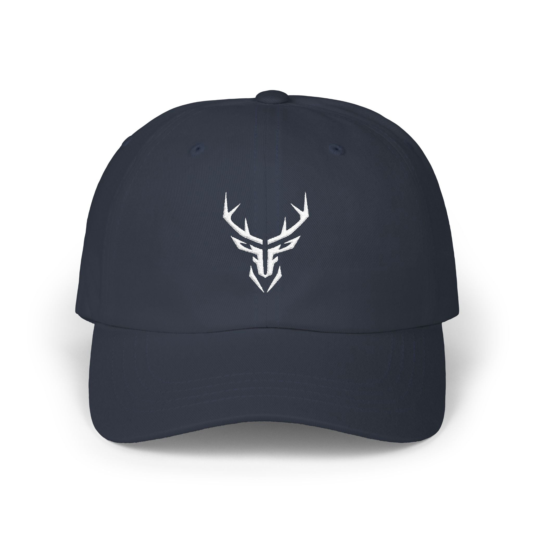 Deer Skull Dad Cap — Minimal Rustic Antler Baseball Hat