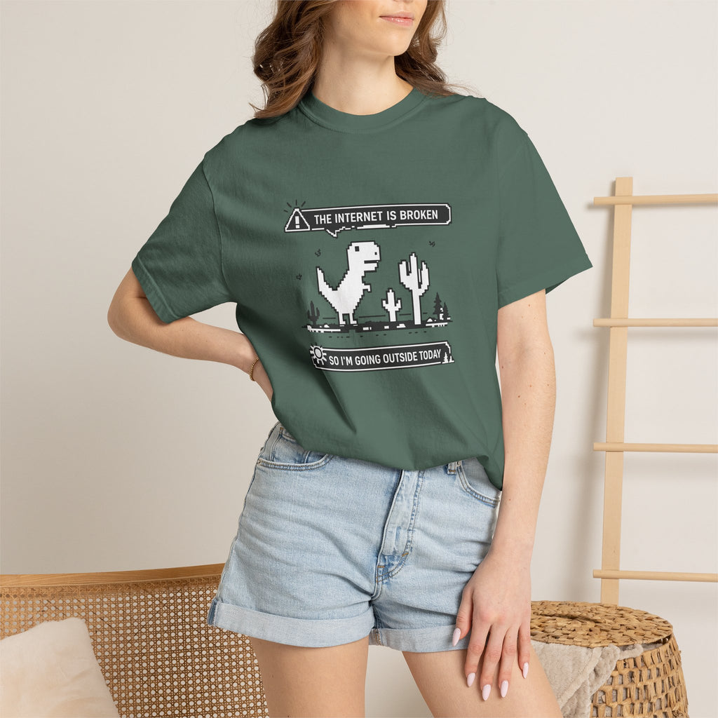 The Internet Is Broken — Dino Offline Graphic T-Shirt