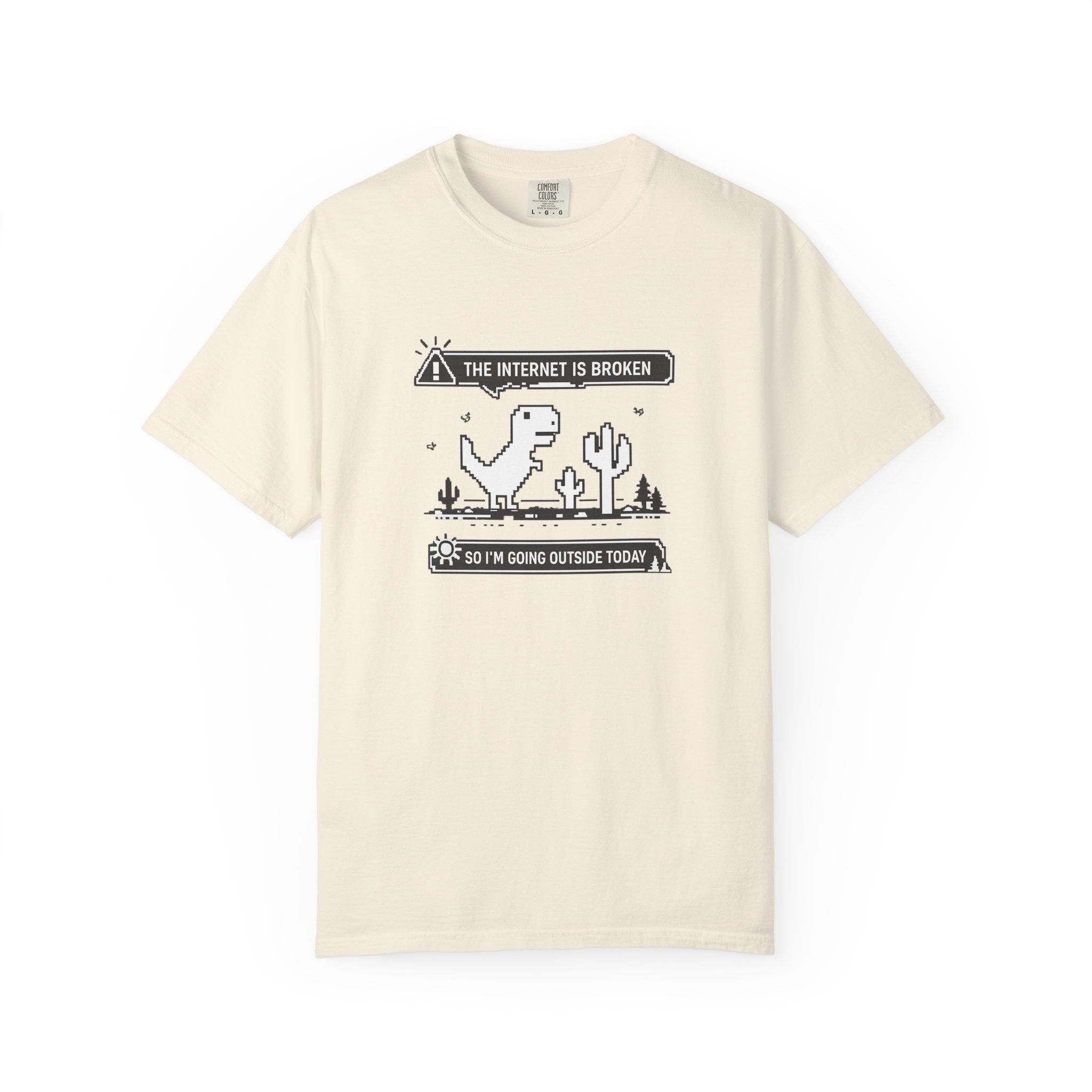 The Internet Is Broken — Dino Offline Graphic T-Shirt