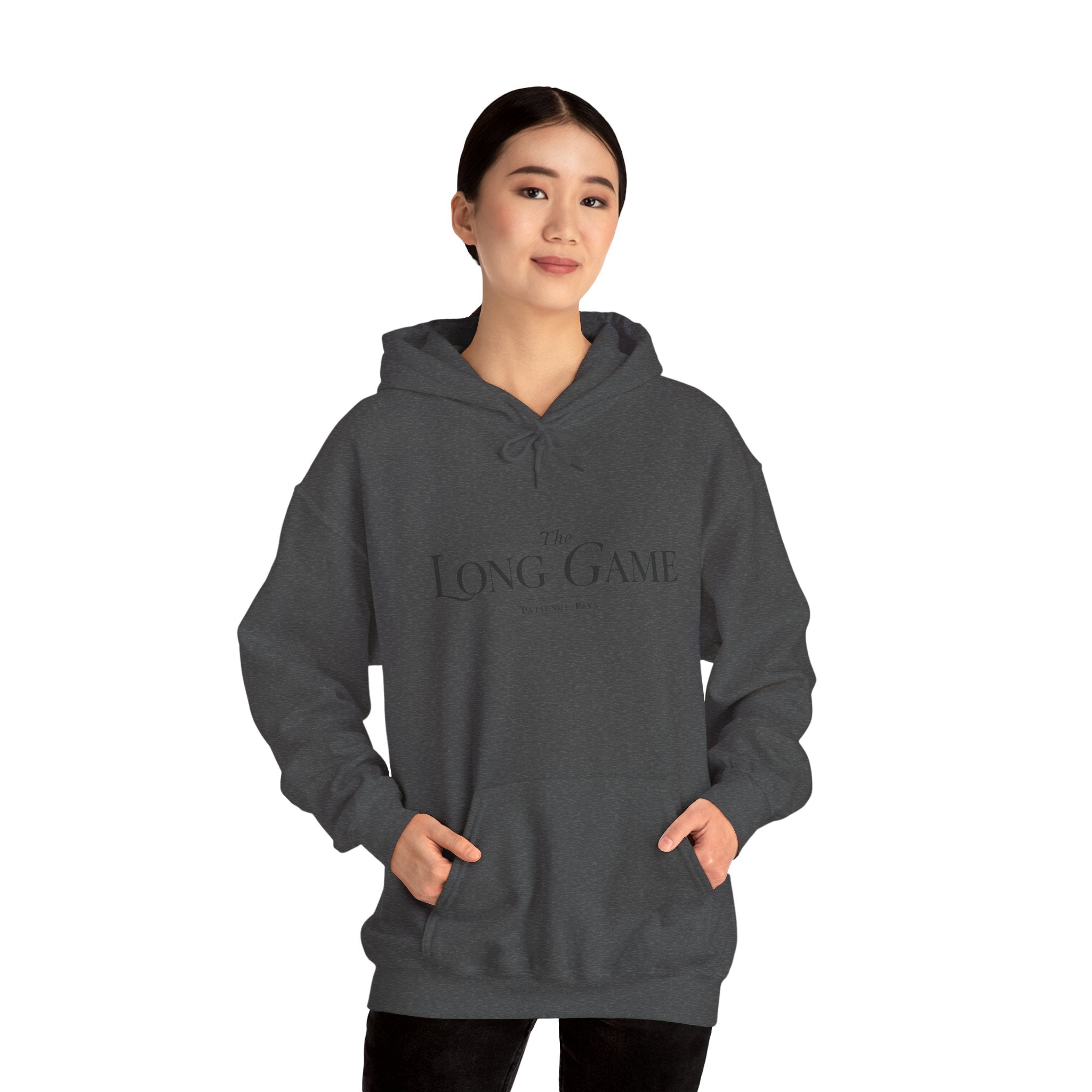The Long Game Hoodie — Minimalist Motivational Pullover