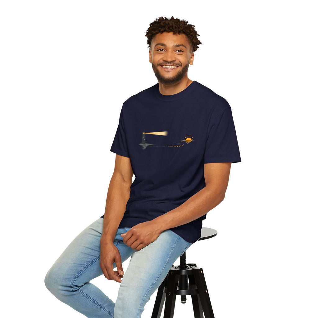 Lighthouse Sunset Graphic T-Shirt