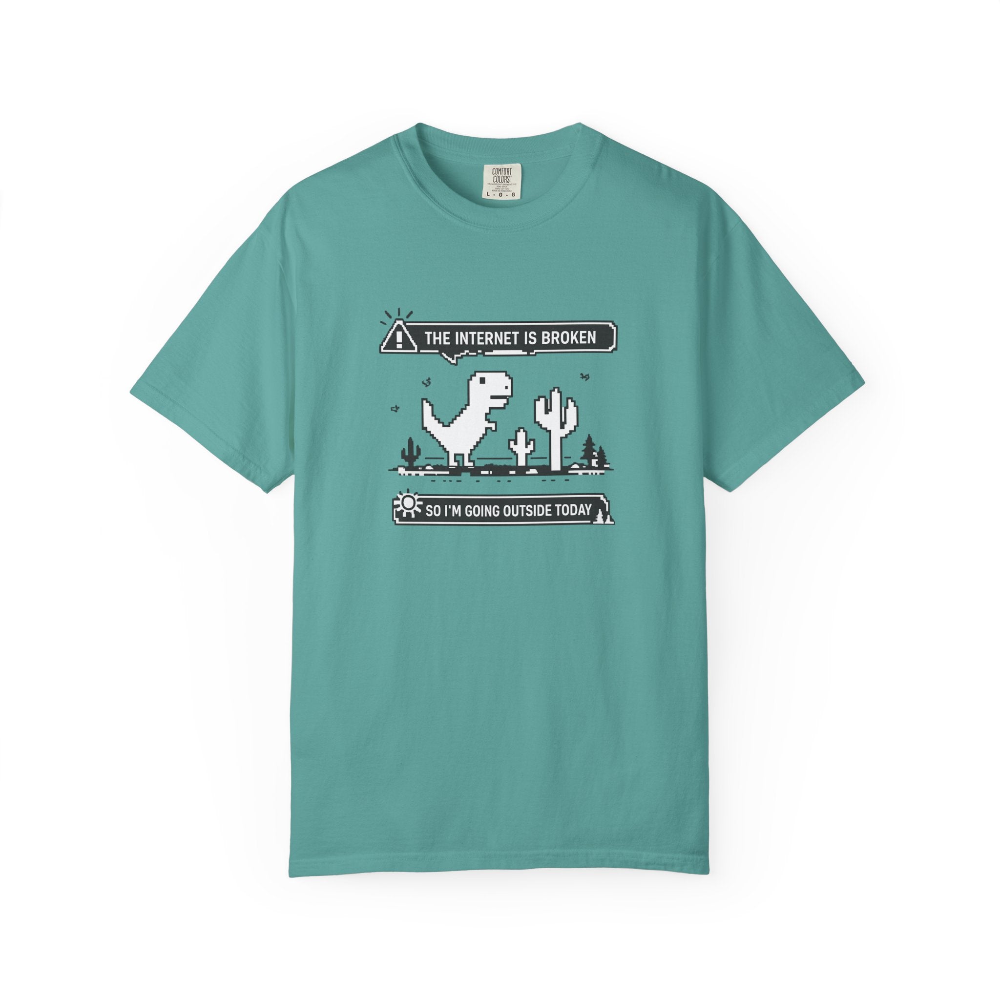 The Internet Is Broken — Dino Offline Graphic T-Shirt