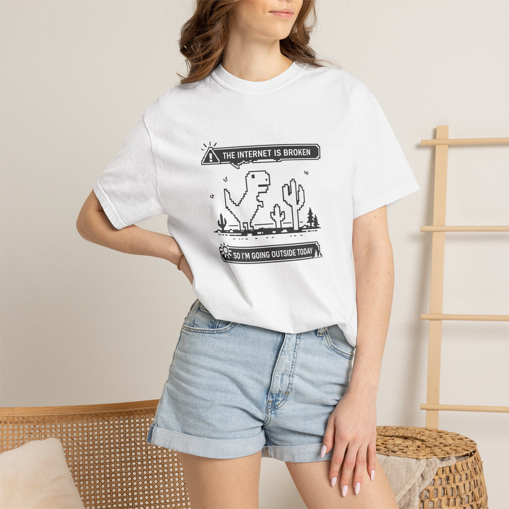 The Internet Is Broken — Dino Offline Graphic T-Shirt
