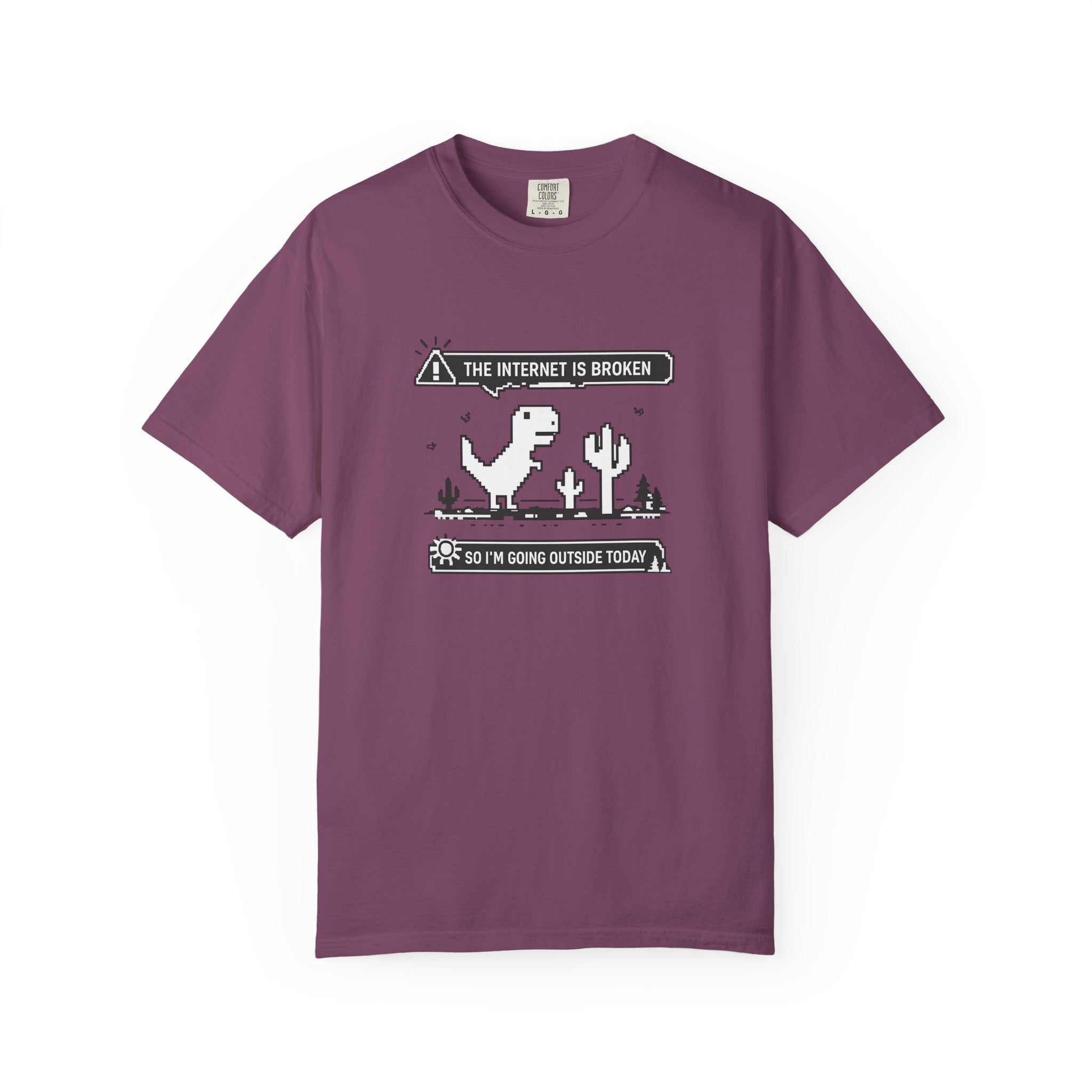 The Internet Is Broken — Dino Offline Graphic T-Shirt