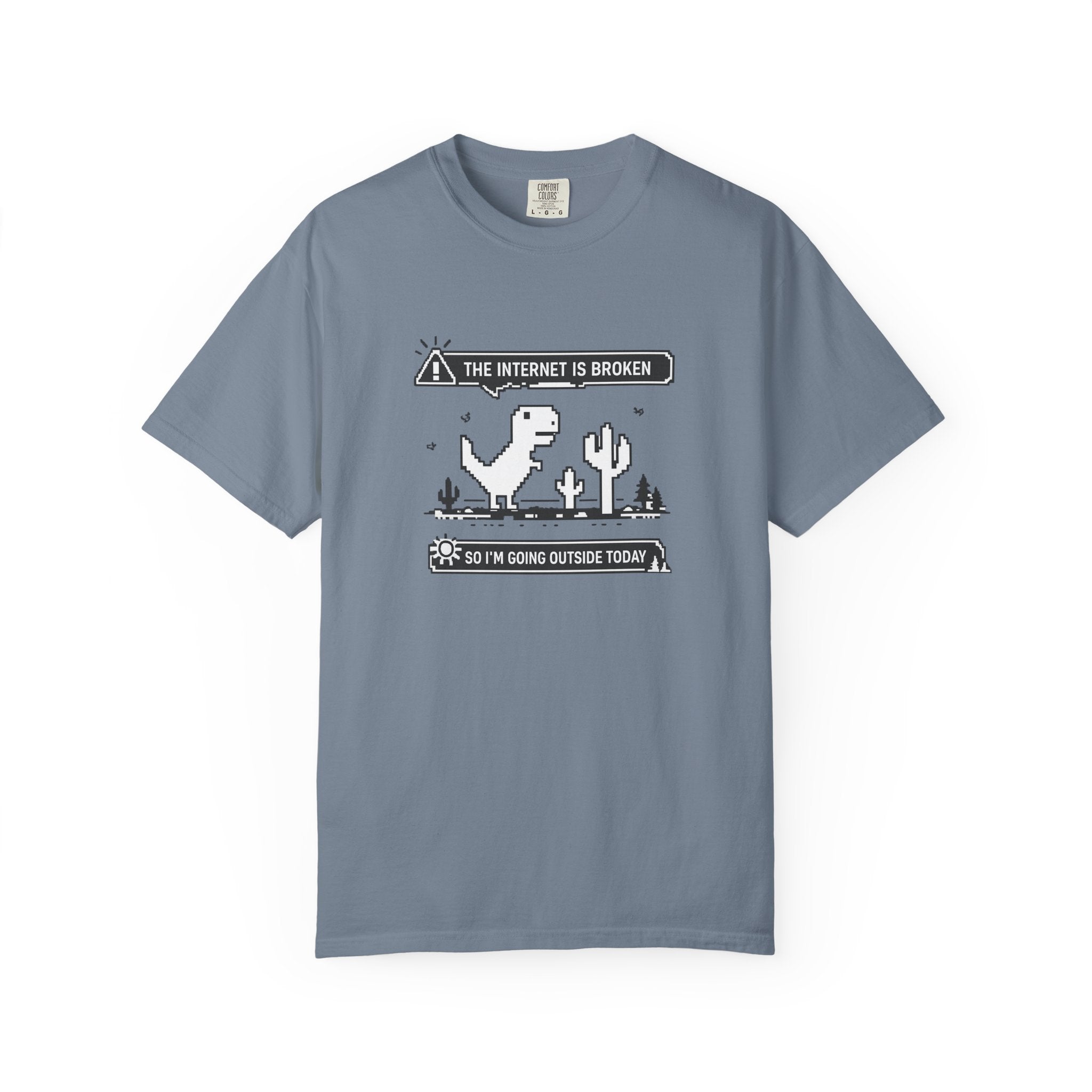 The Internet Is Broken — Dino Offline Graphic T-Shirt