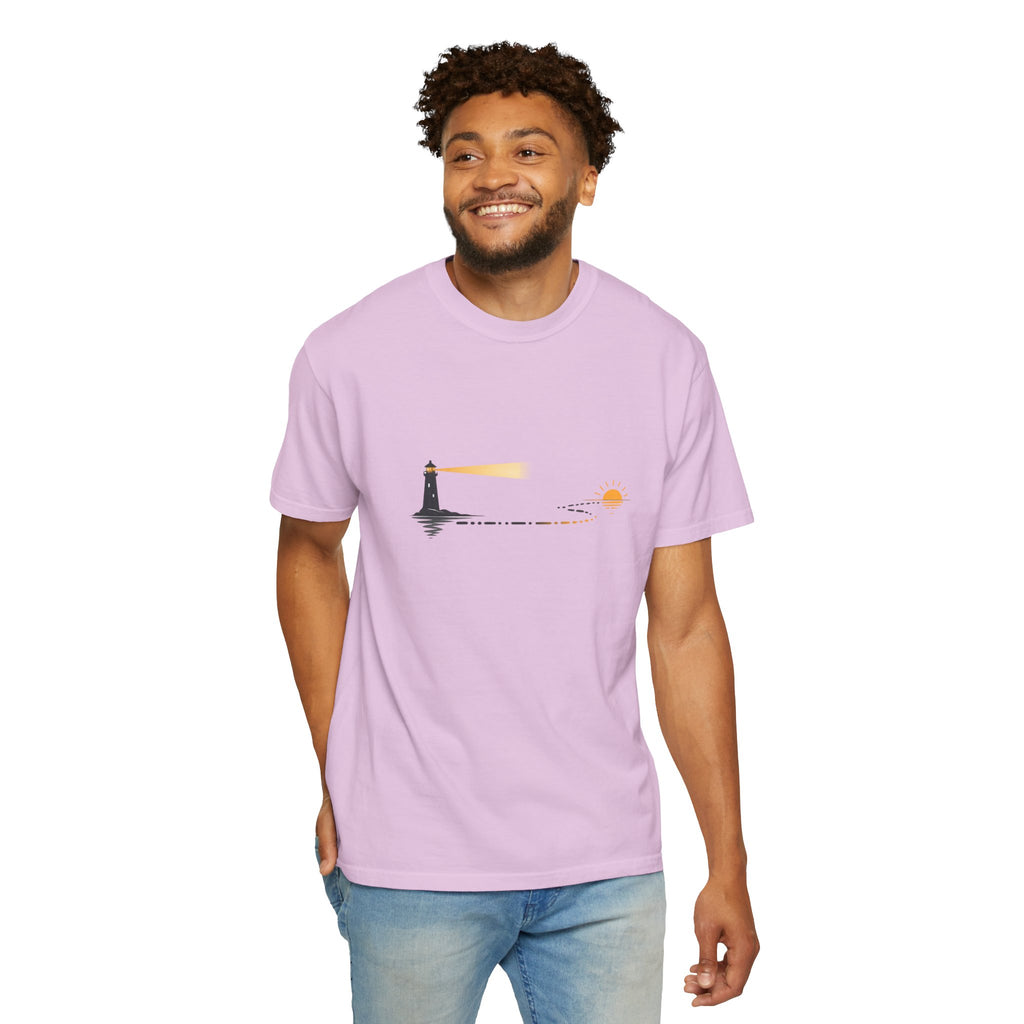 Lighthouse Sunset Graphic T-Shirt