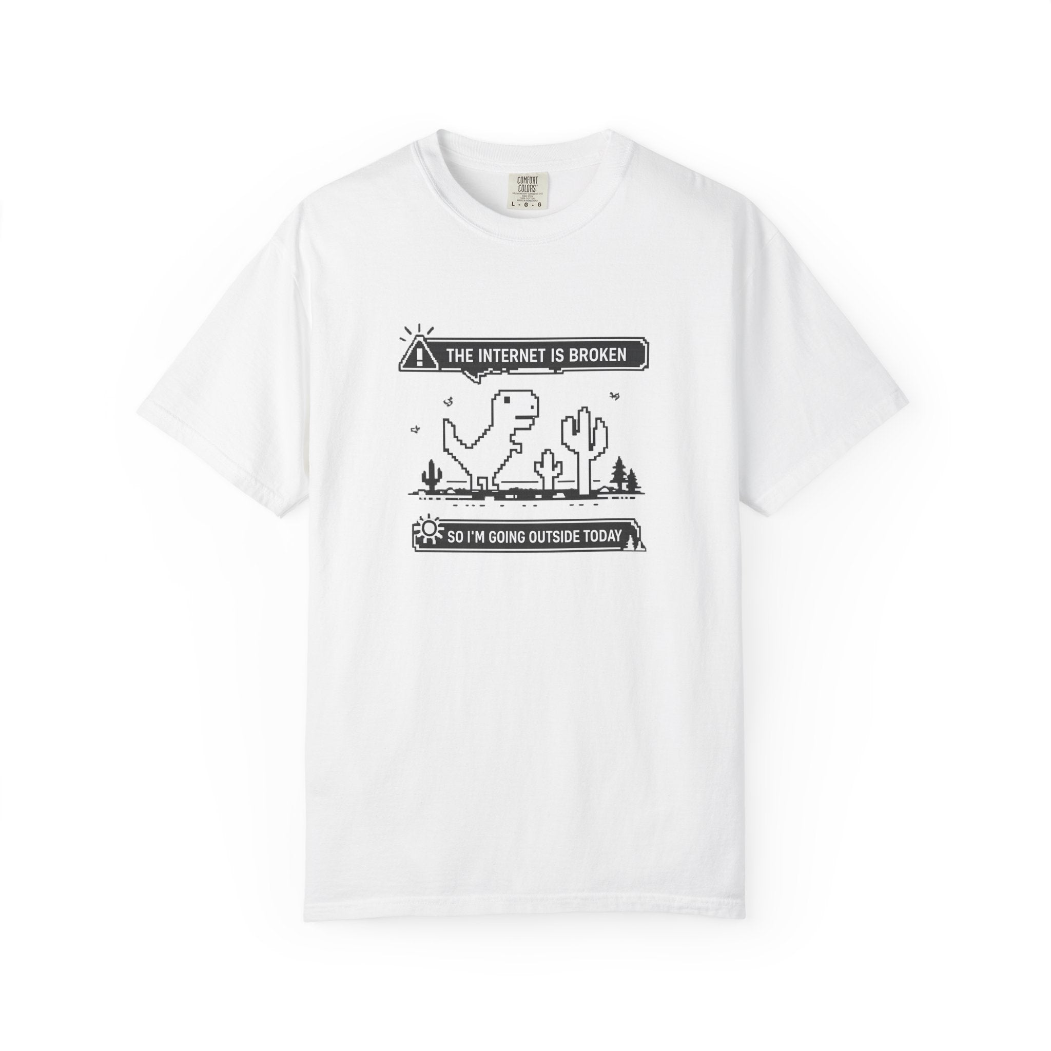 The Internet Is Broken — Dino Offline Graphic T-Shirt
