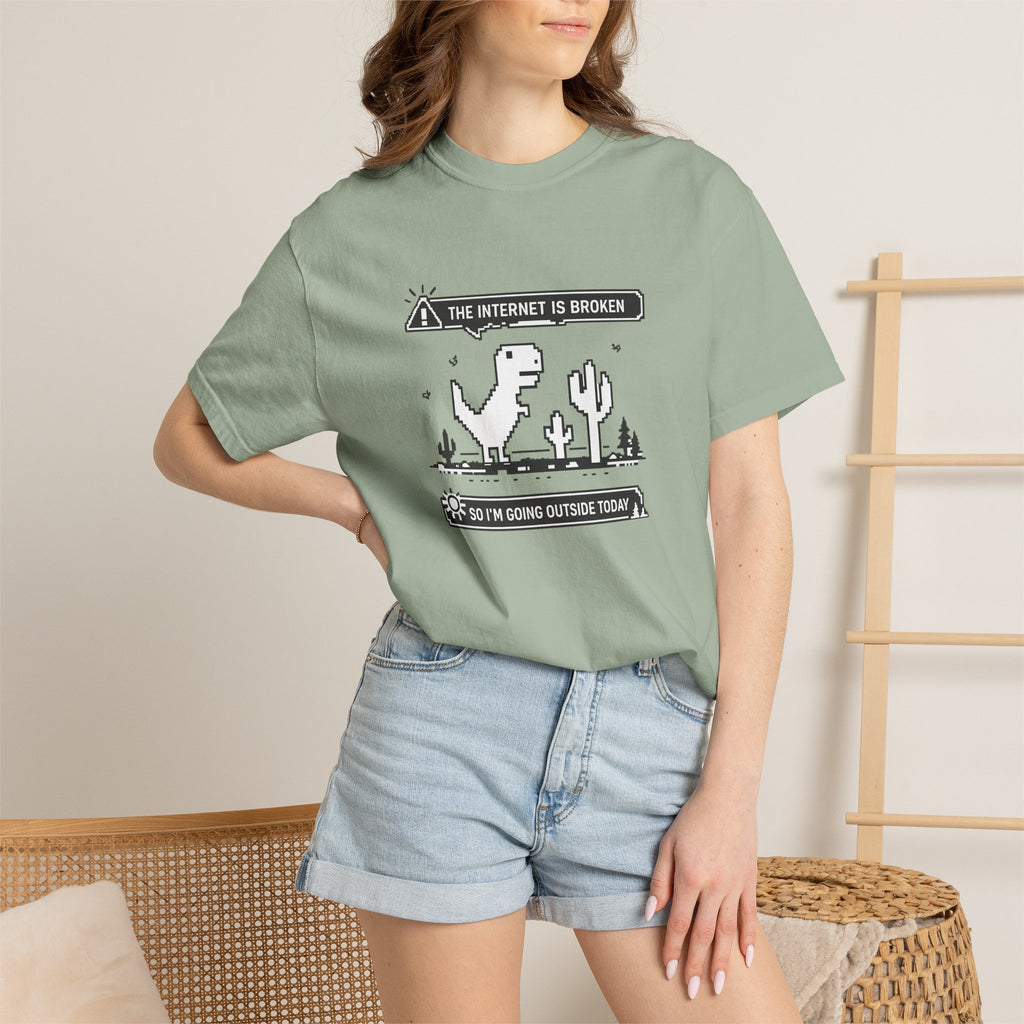 The Internet Is Broken — Dino Offline Graphic T-Shirt