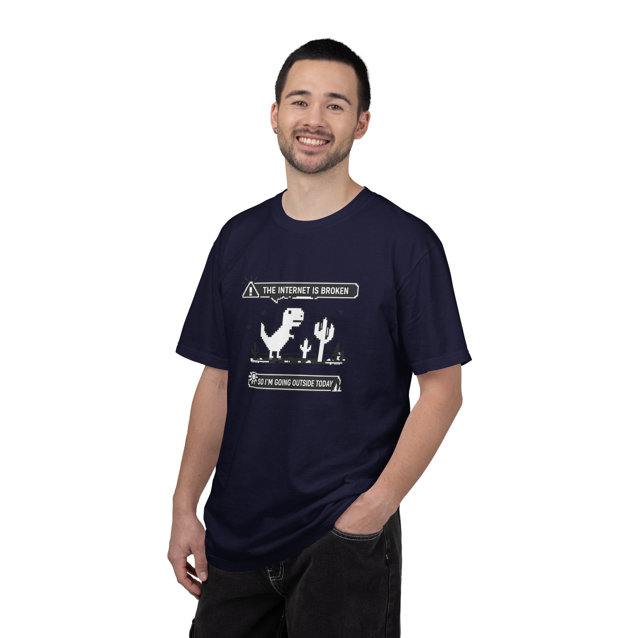 The Internet Is Broken — Dino Offline Graphic T-Shirt