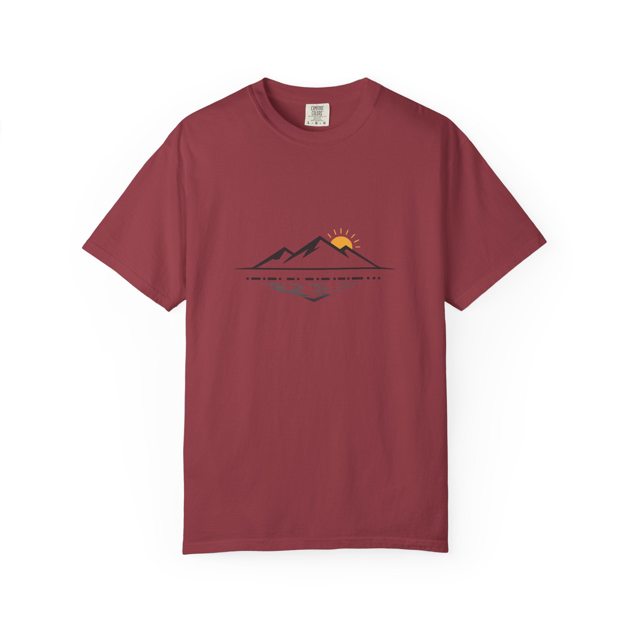 Minimal Mountain Sunset T-Shirt
