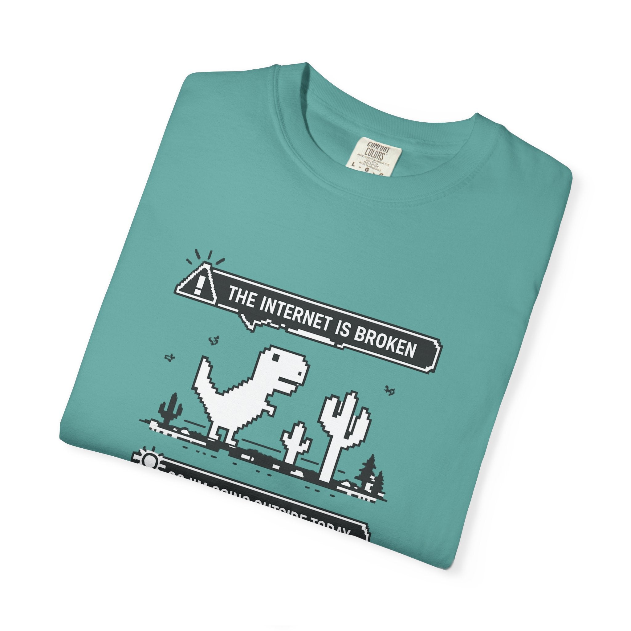 The Internet Is Broken — Dino Offline Graphic T-Shirt
