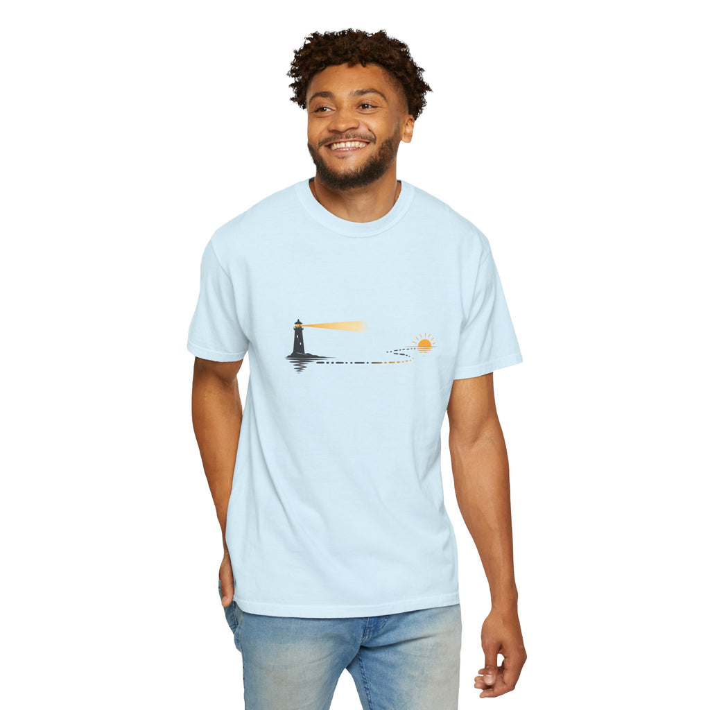Lighthouse Sunset Graphic T-Shirt