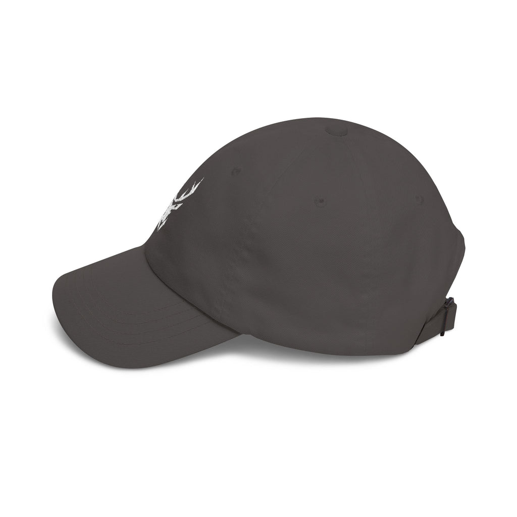 Deer Skull Dad Cap — Minimal Rustic Antler Baseball Hat