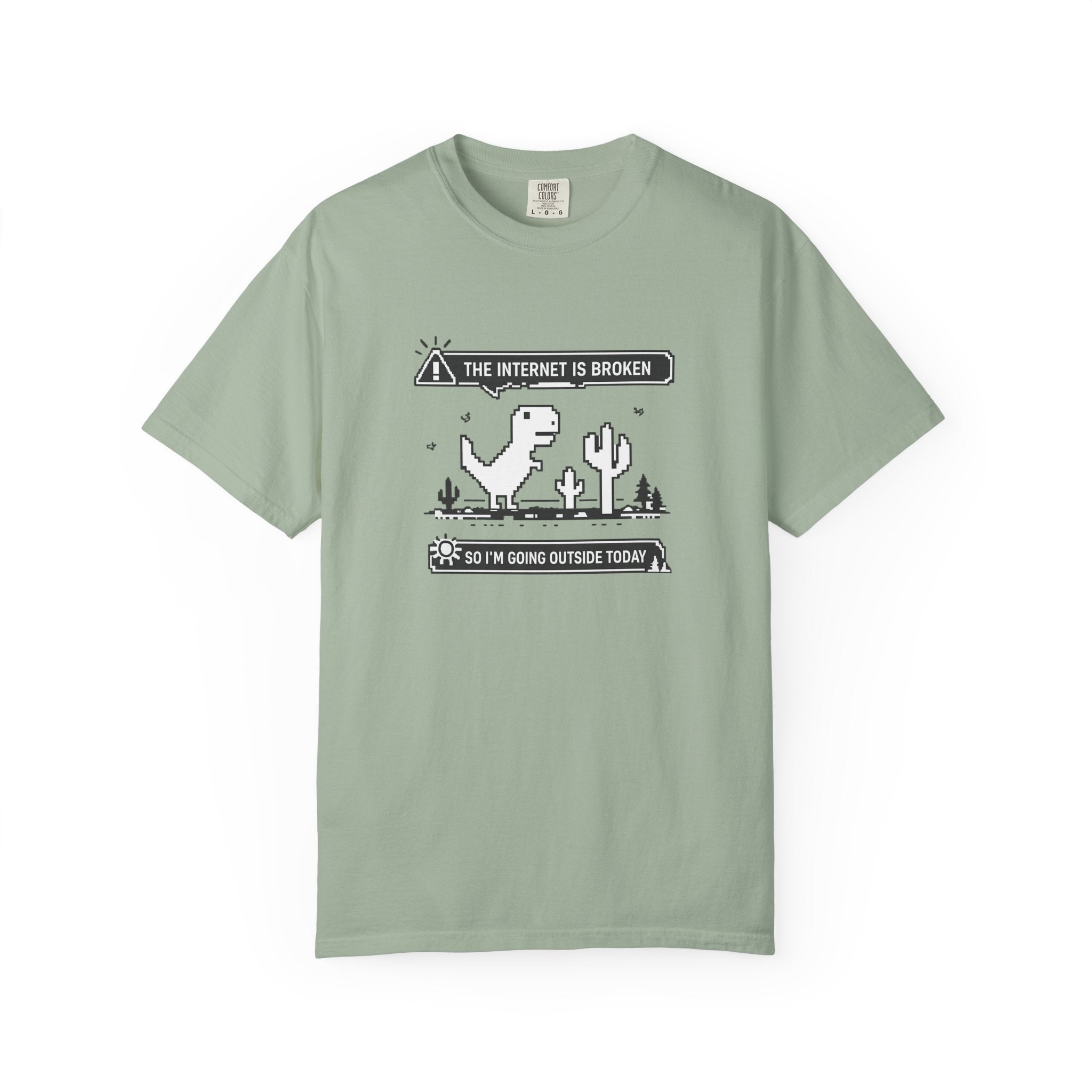 The Internet Is Broken — Dino Offline Graphic T-Shirt