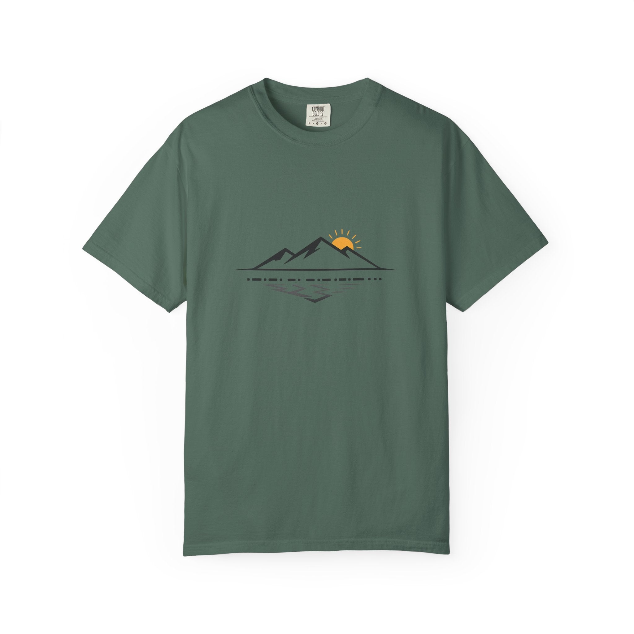 Minimal Mountain Sunset T-Shirt