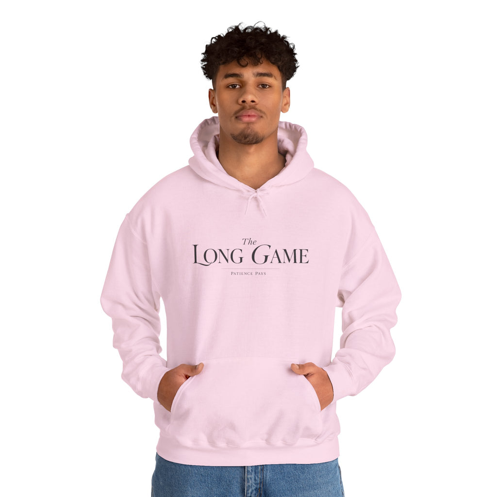 The Long Game Hoodie — Minimalist Motivational Pullover