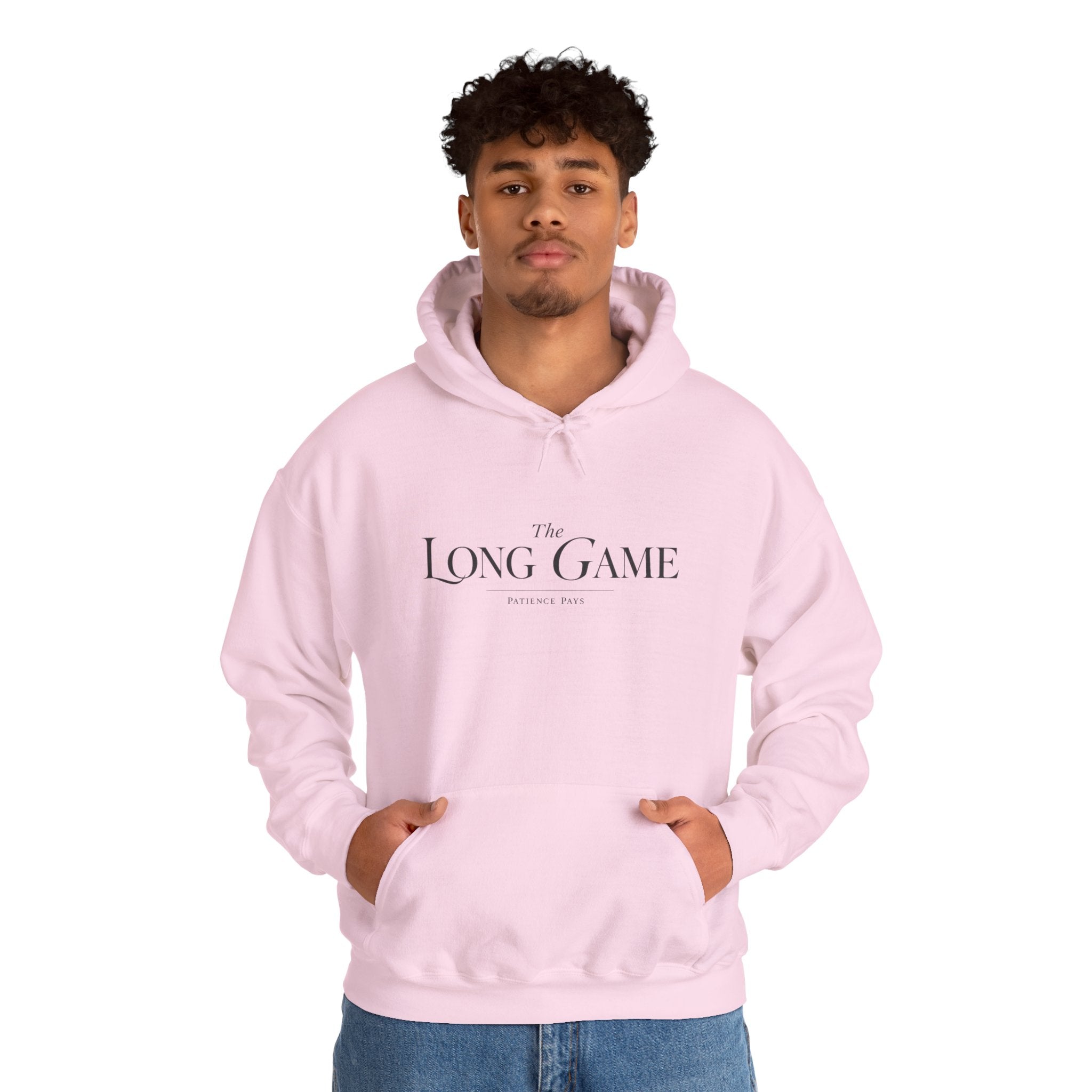 The Long Game Hoodie — Minimalist Motivational Pullover
