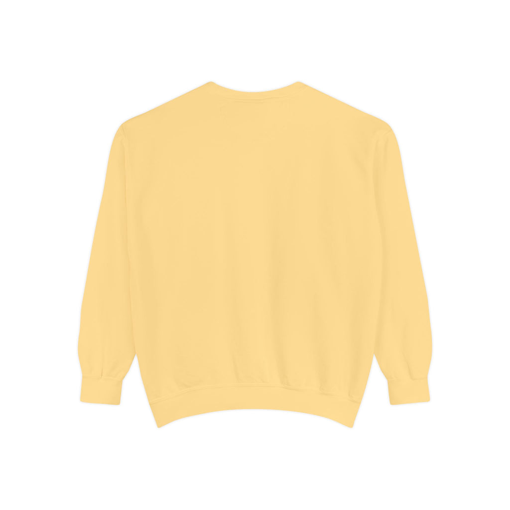 Minimalist Statue Crewneck Sweatshirt — "Love Over Fear" Graphic