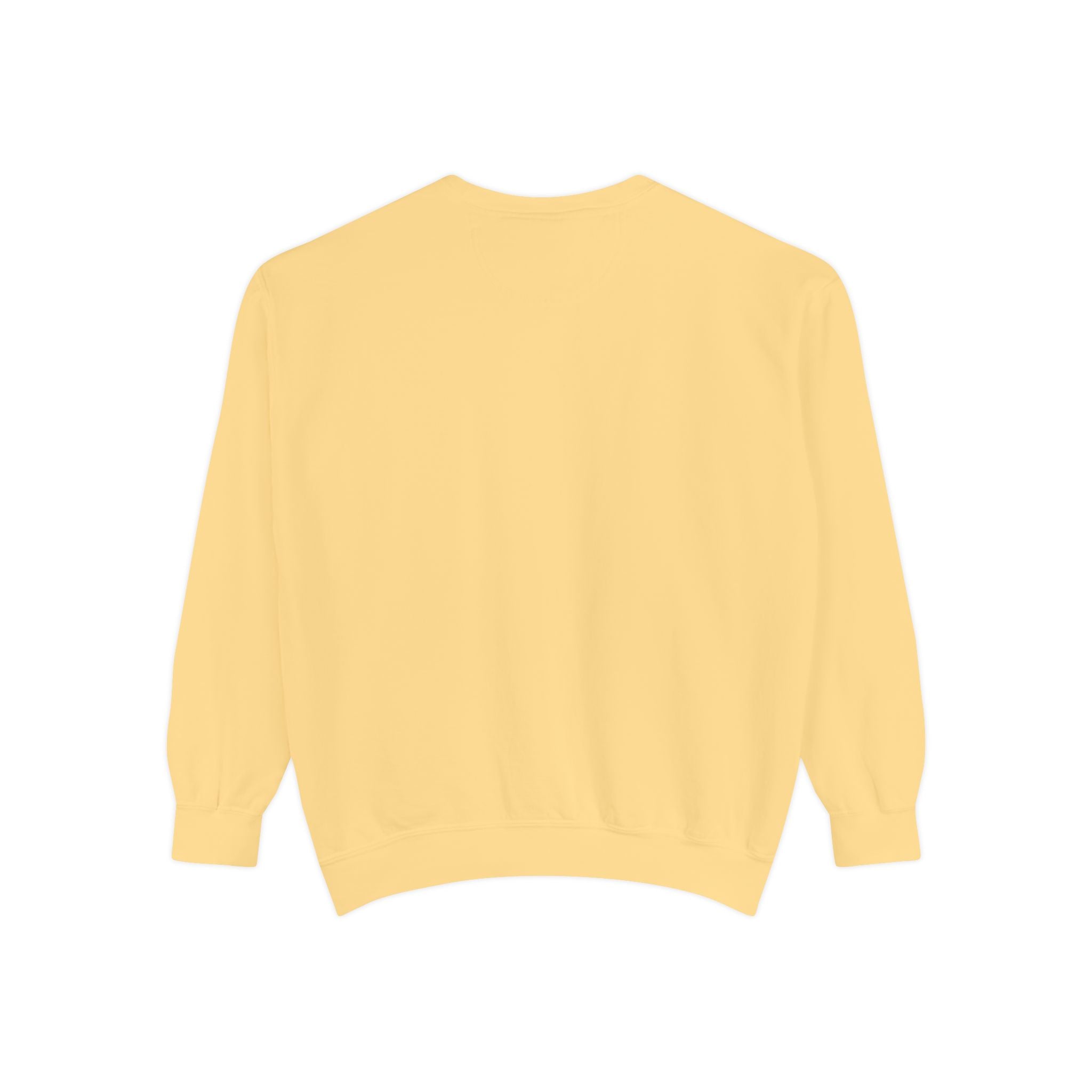 Minimalist Statue Crewneck Sweatshirt — "Love Over Fear" Graphic