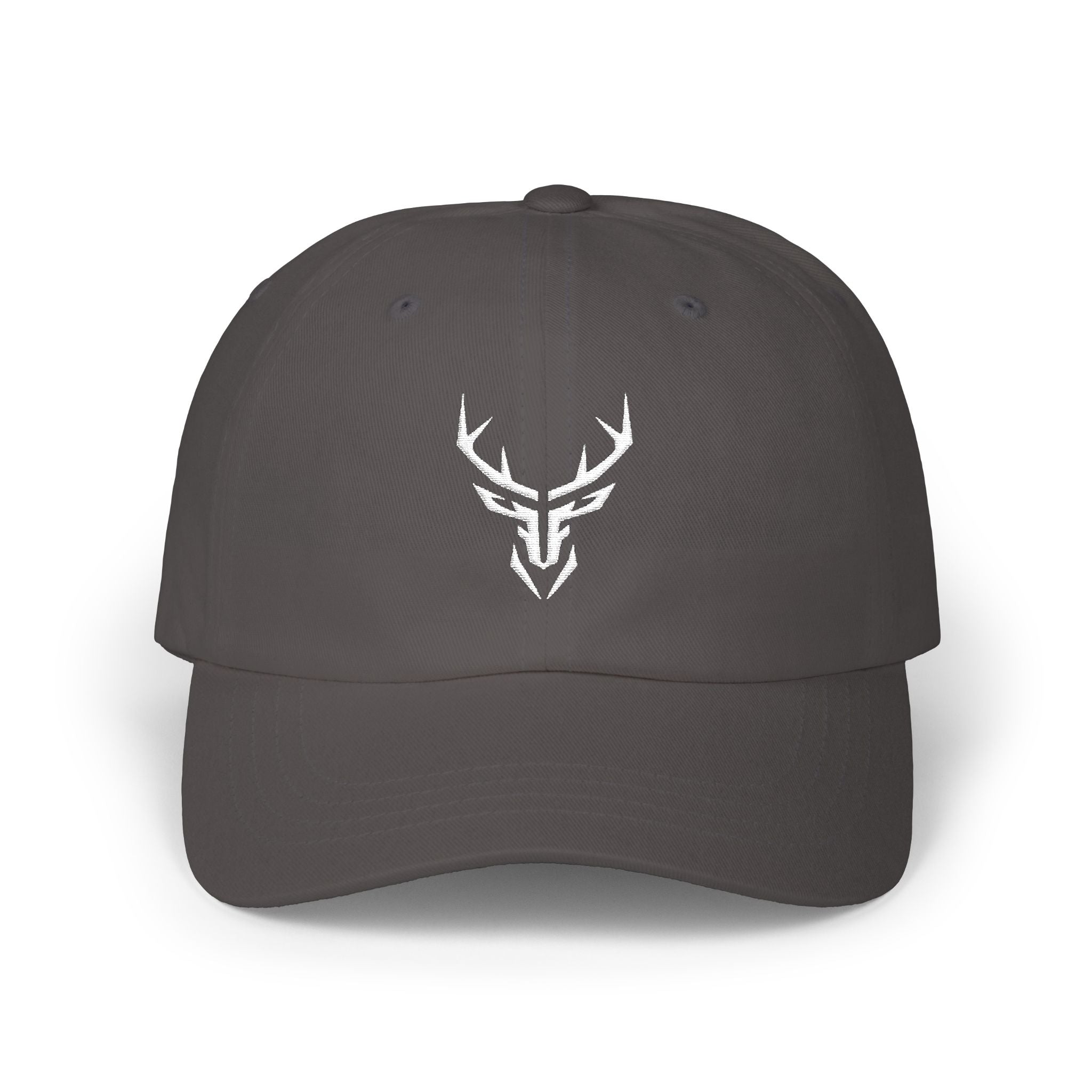 Deer Skull Dad Cap — Minimal Rustic Antler Baseball Hat