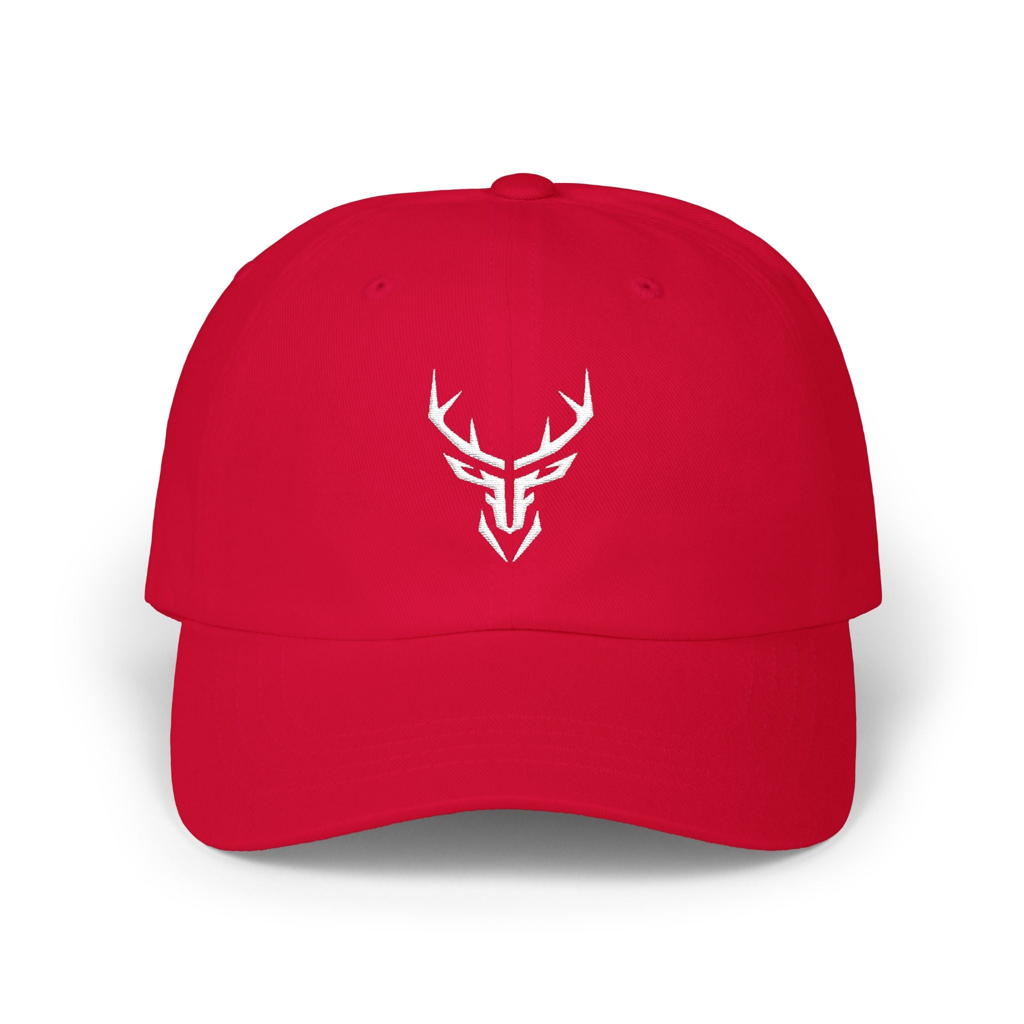 Deer Skull Dad Cap — Minimal Rustic Antler Baseball Hat