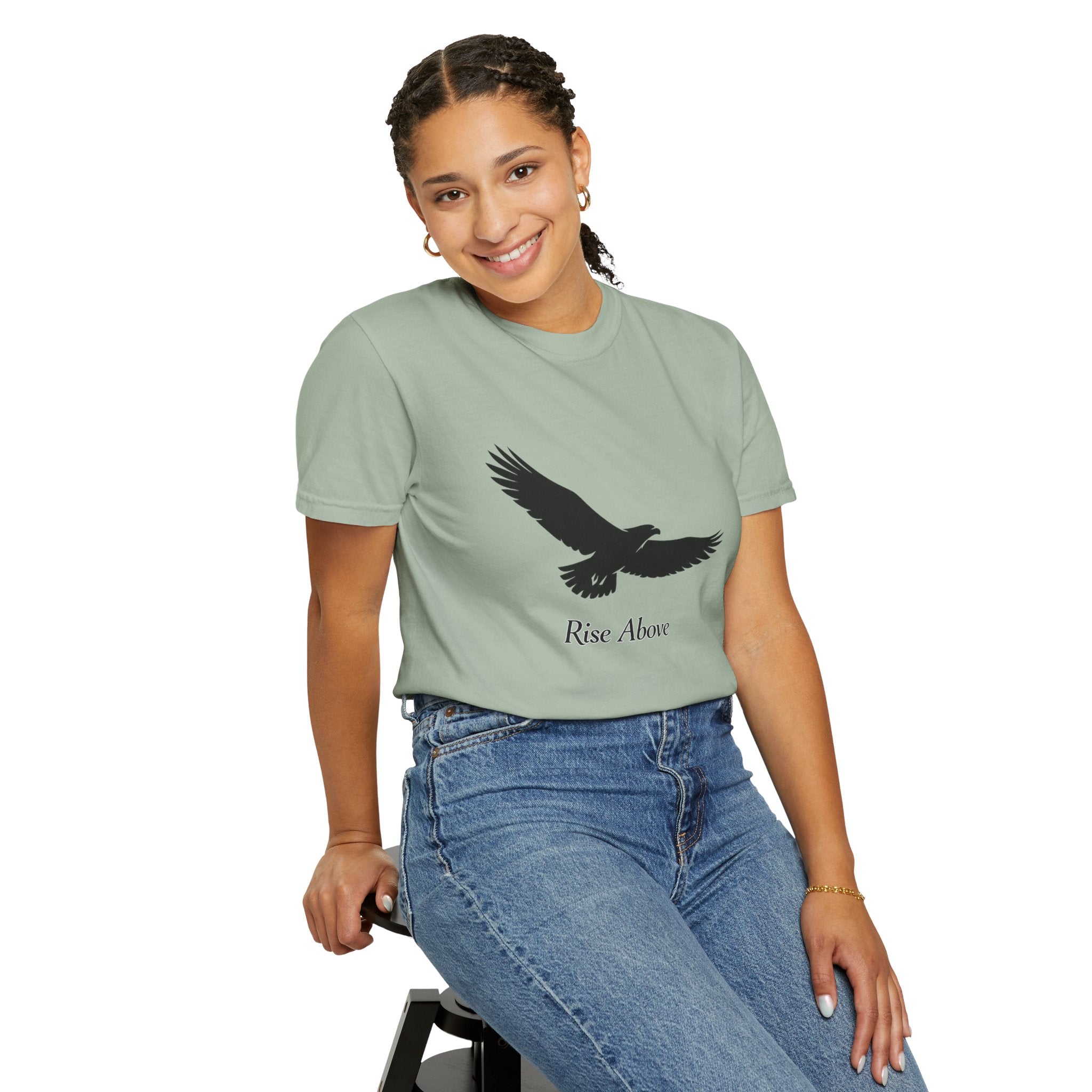 Eagle "Rise Above" T-Shirt — Inspirational Graphic Tee