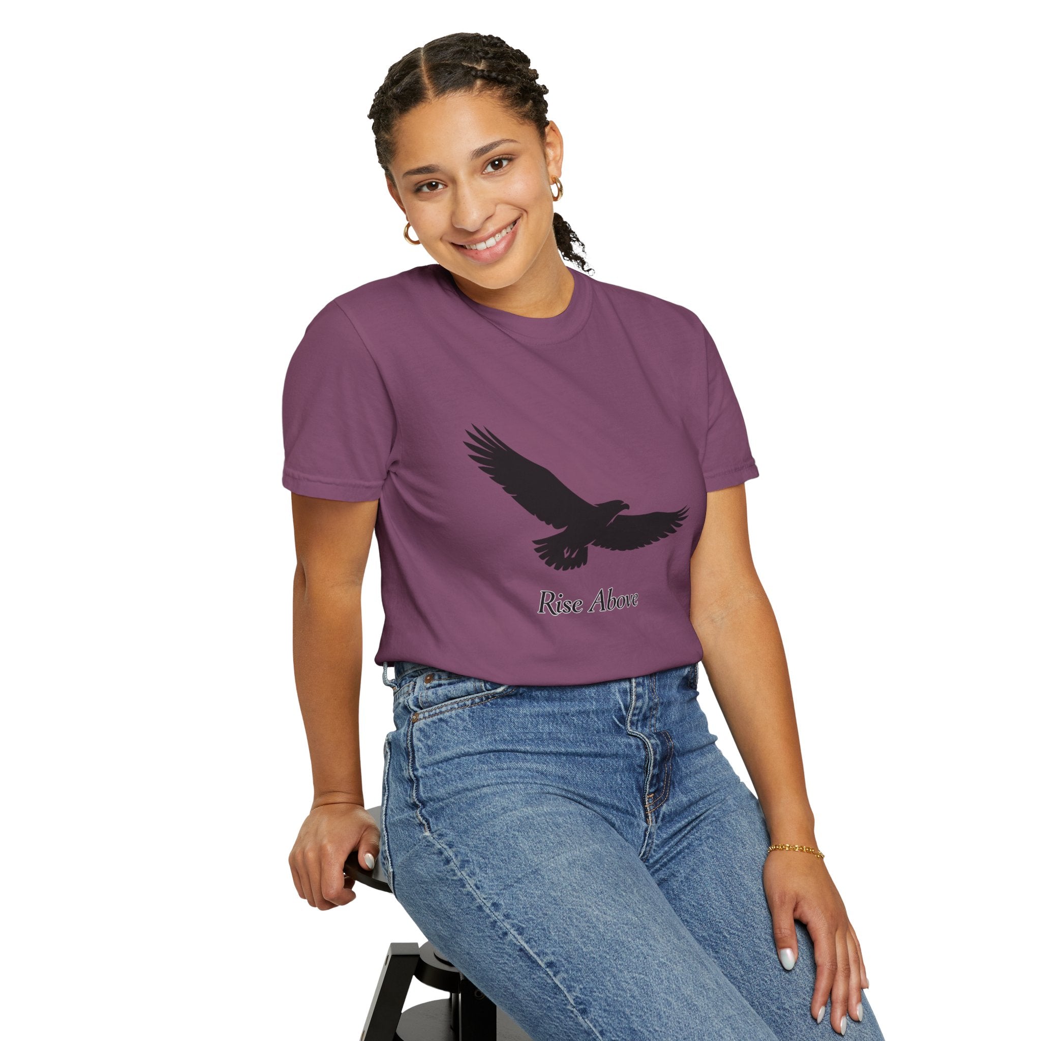 Eagle "Rise Above" T-Shirt — Inspirational Graphic Tee