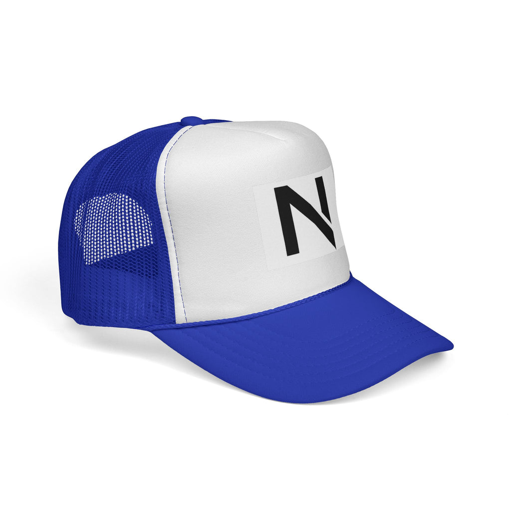 N Logo Trucker Cap — Minimal Monogram Mesh Hat