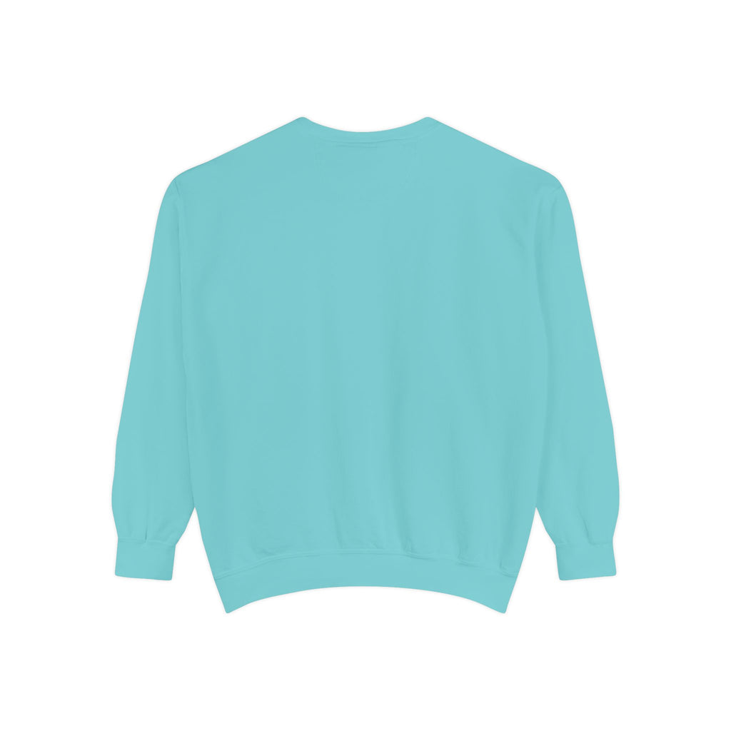 Minimalist Statue Crewneck Sweatshirt — "Love Over Fear" Graphic