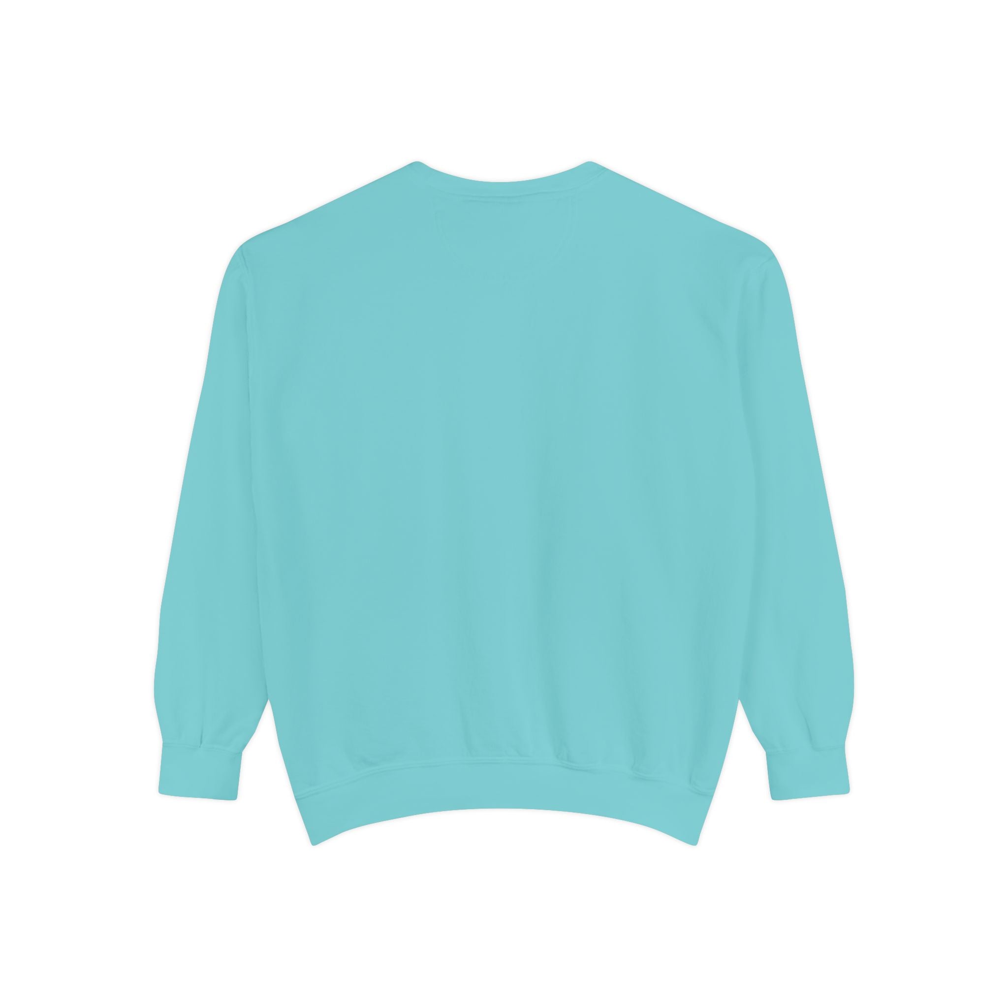 Minimalist Statue Crewneck Sweatshirt — "Love Over Fear" Graphic