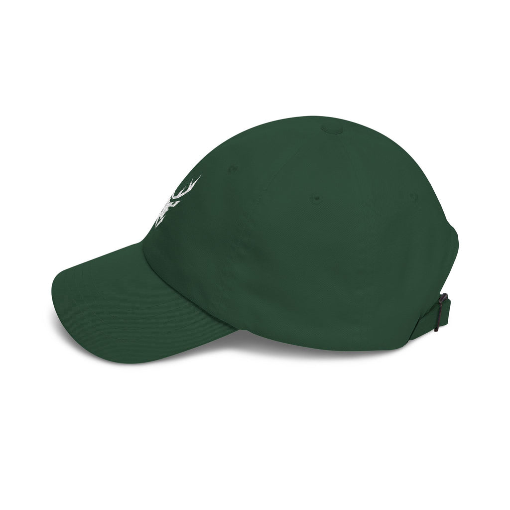 Deer Skull Dad Cap — Minimal Rustic Antler Baseball Hat