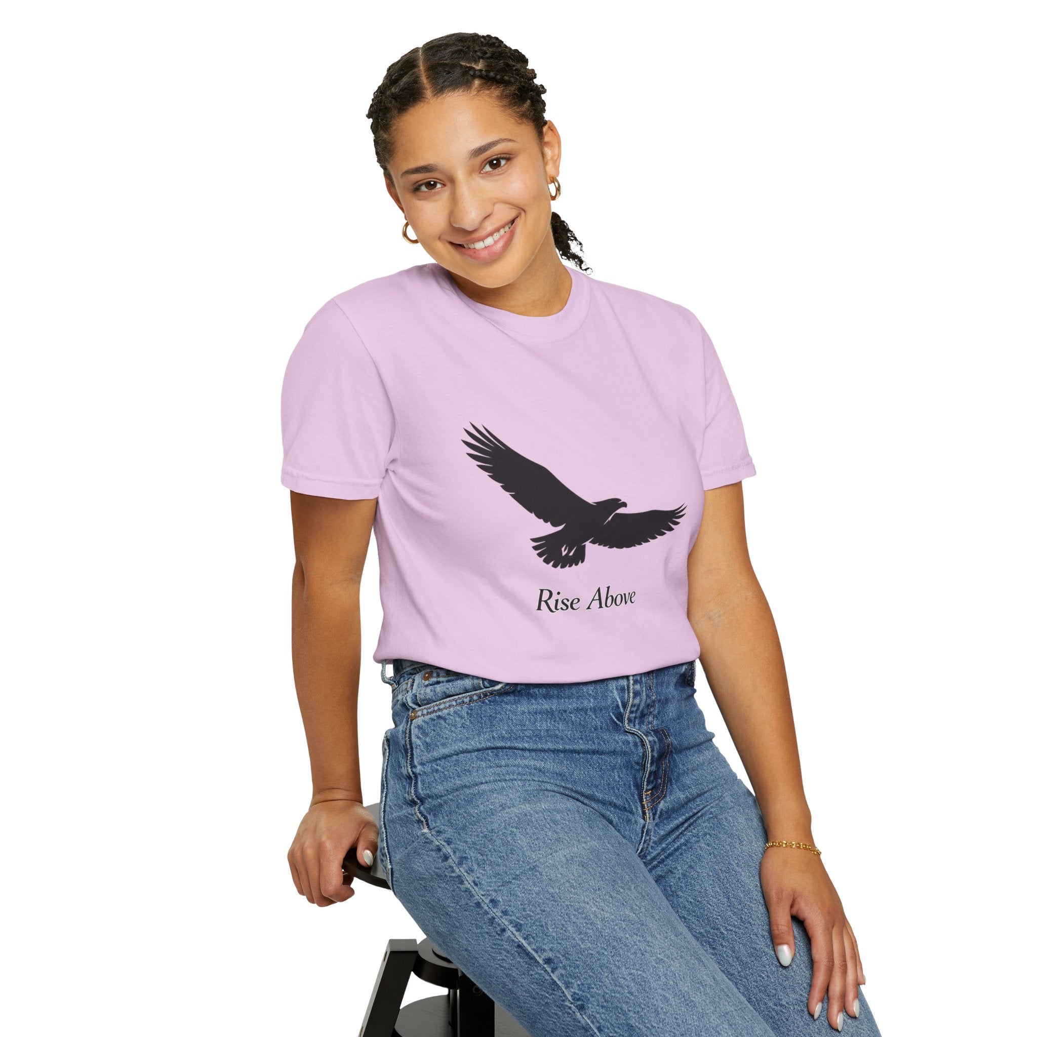 Eagle "Rise Above" T-Shirt — Inspirational Graphic Tee