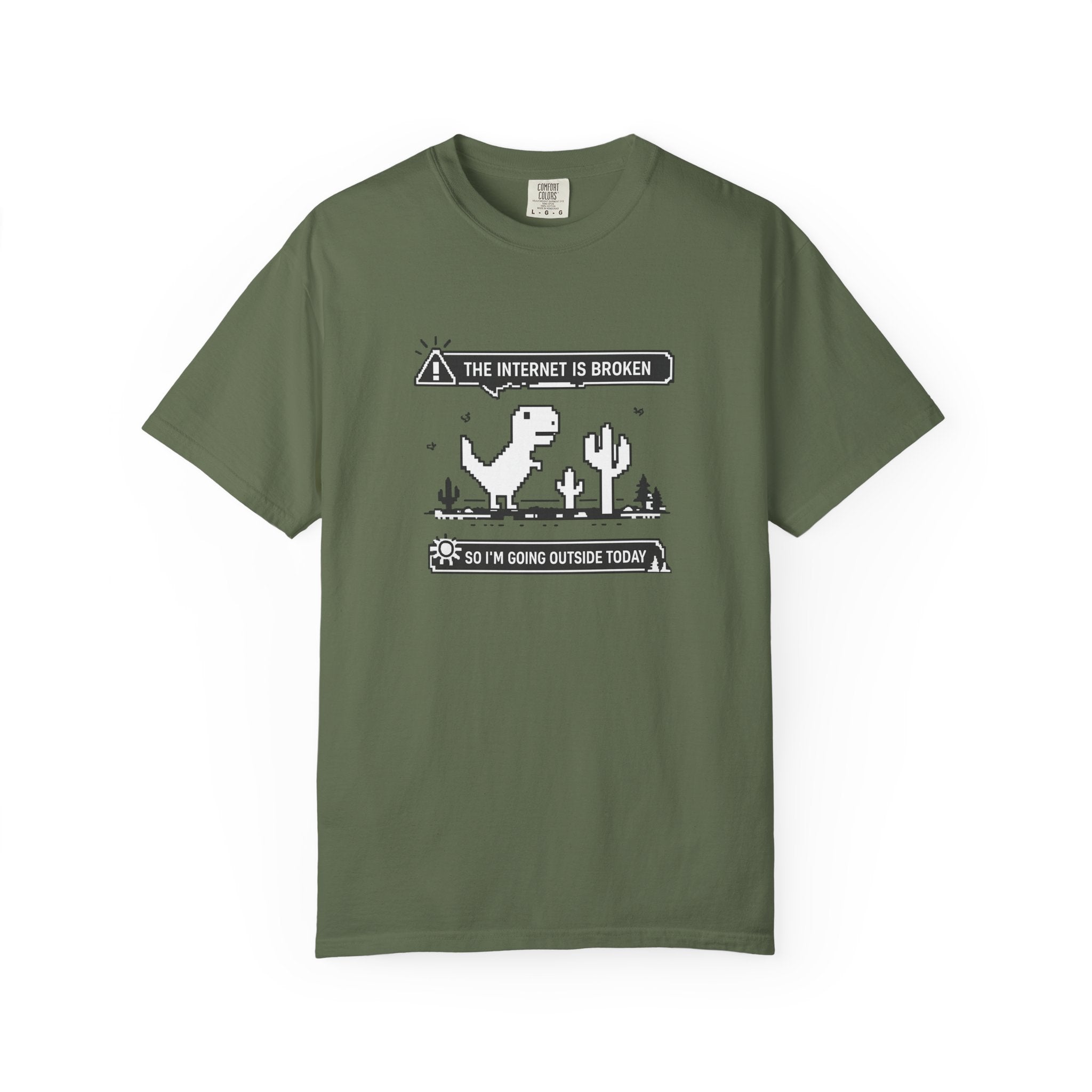 The Internet Is Broken — Dino Offline Graphic T-Shirt