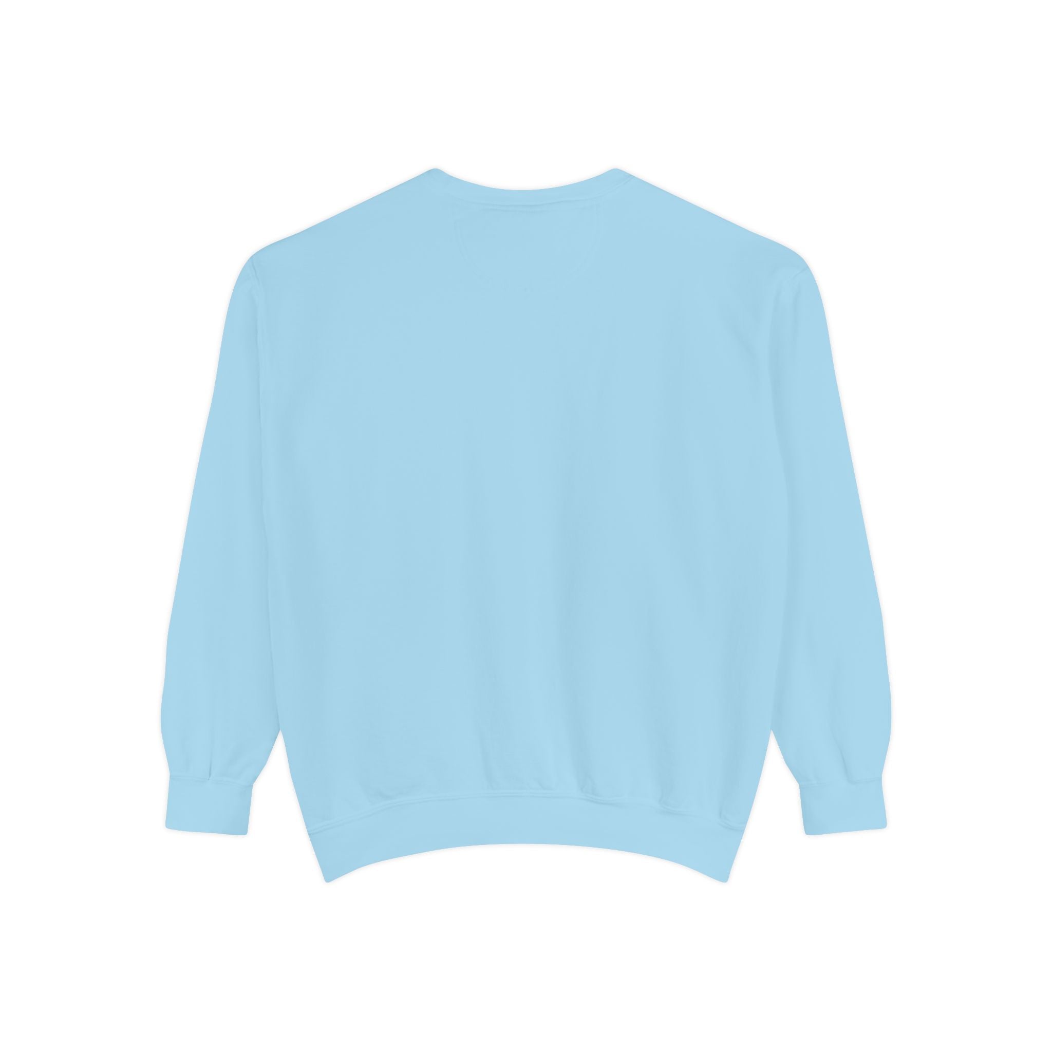 Minimalist Statue Crewneck Sweatshirt — "Love Over Fear" Graphic