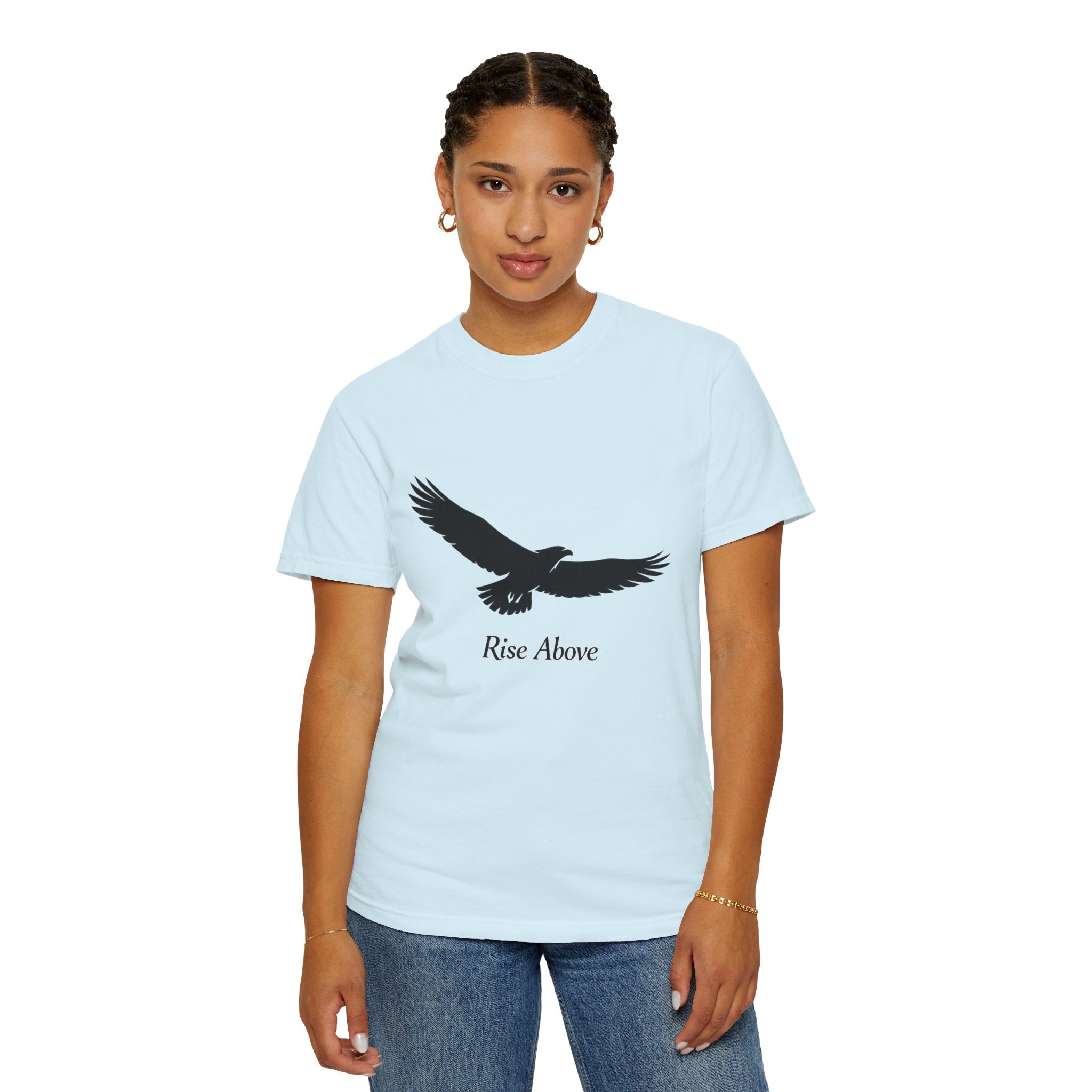 Eagle "Rise Above" T-Shirt — Inspirational Graphic Tee