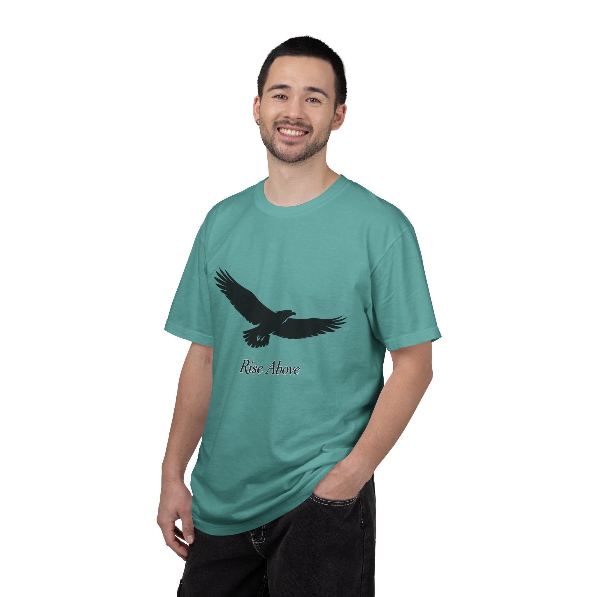 Eagle "Rise Above" T-Shirt — Inspirational Graphic Tee
