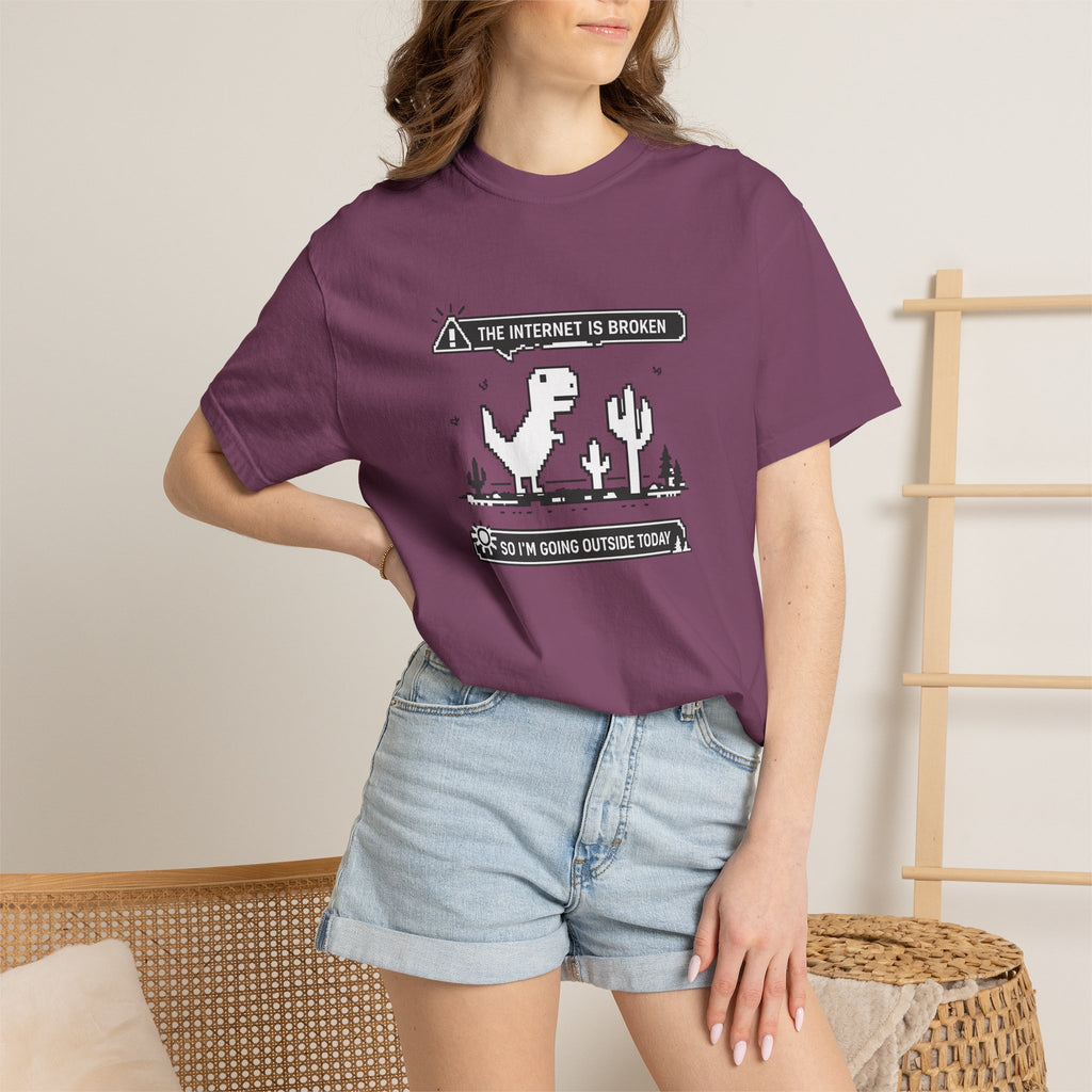 The Internet Is Broken — Dino Offline Graphic T-Shirt