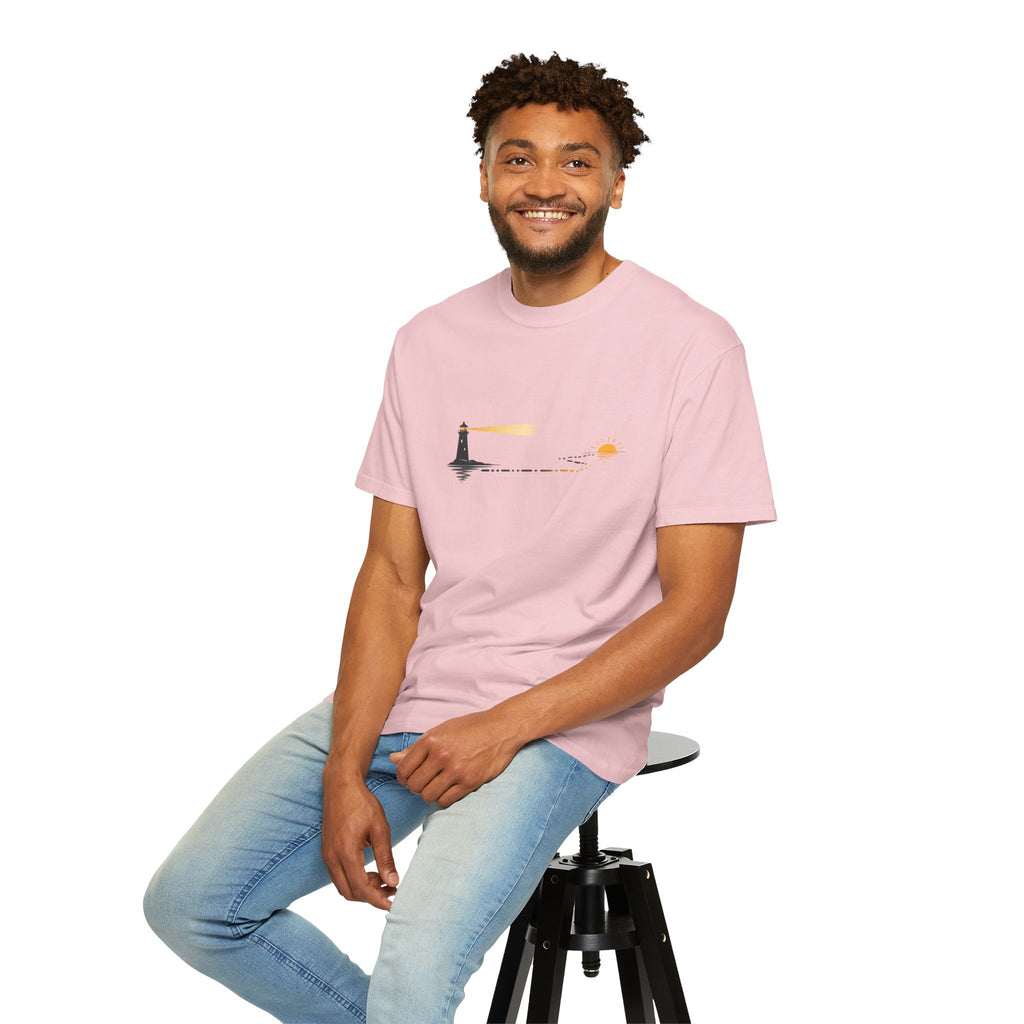 Lighthouse Sunset Graphic T-Shirt