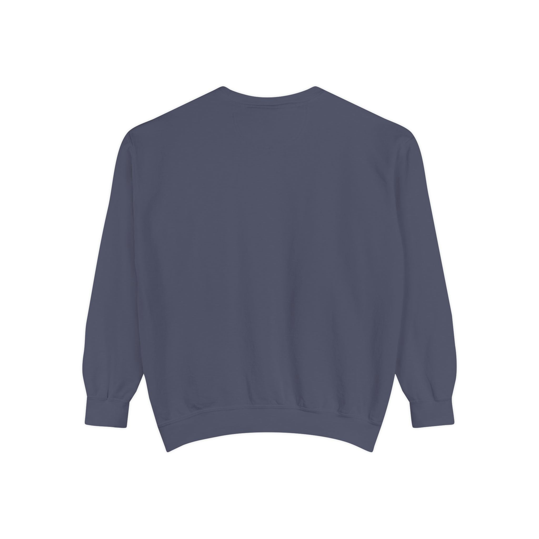 Minimalist Statue Crewneck Sweatshirt — "Love Over Fear" Graphic