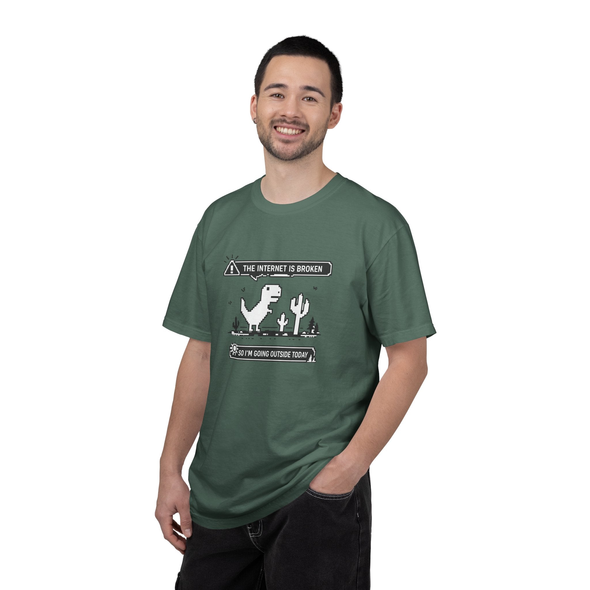 The Internet Is Broken — Dino Offline Graphic T-Shirt
