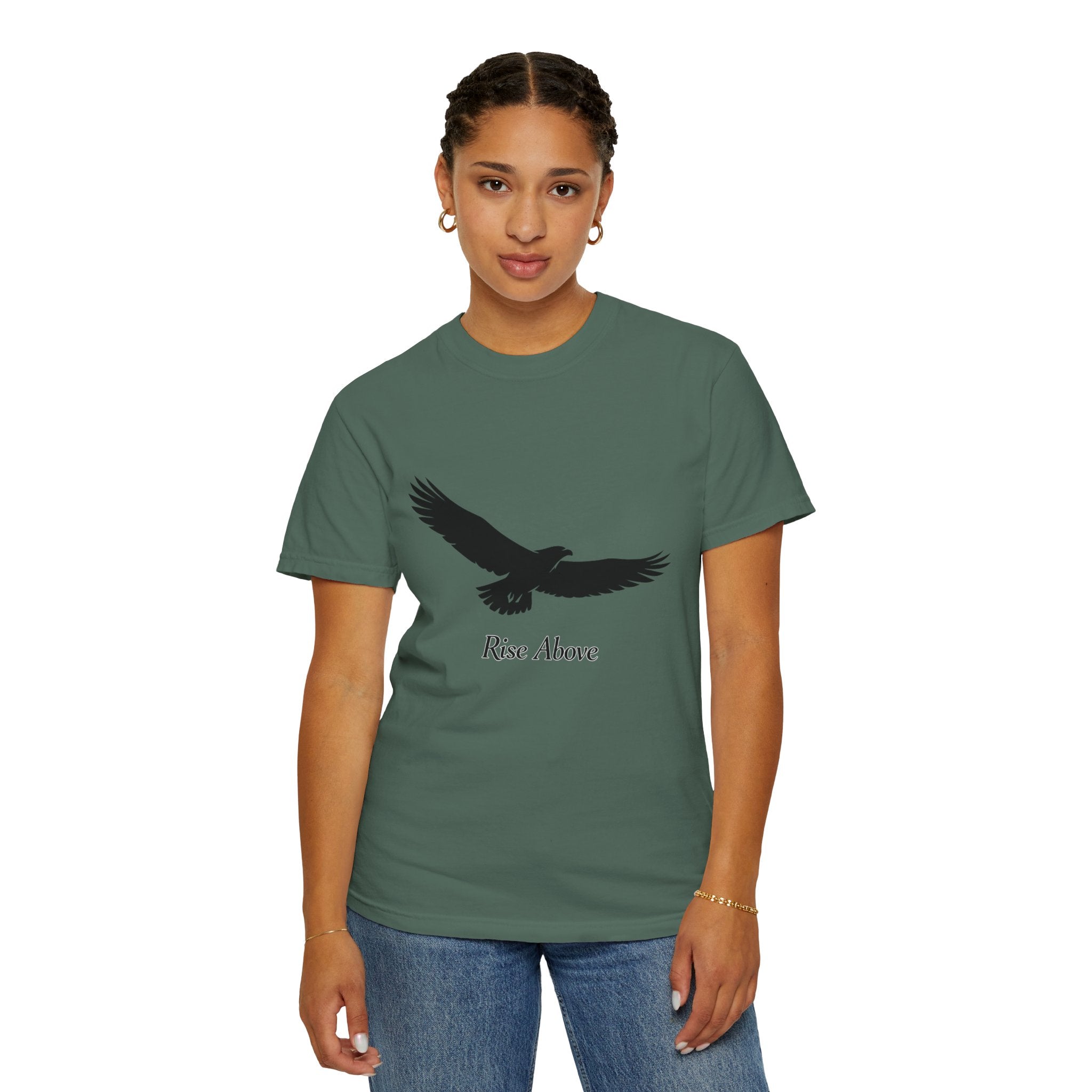 Eagle "Rise Above" T-Shirt — Inspirational Graphic Tee