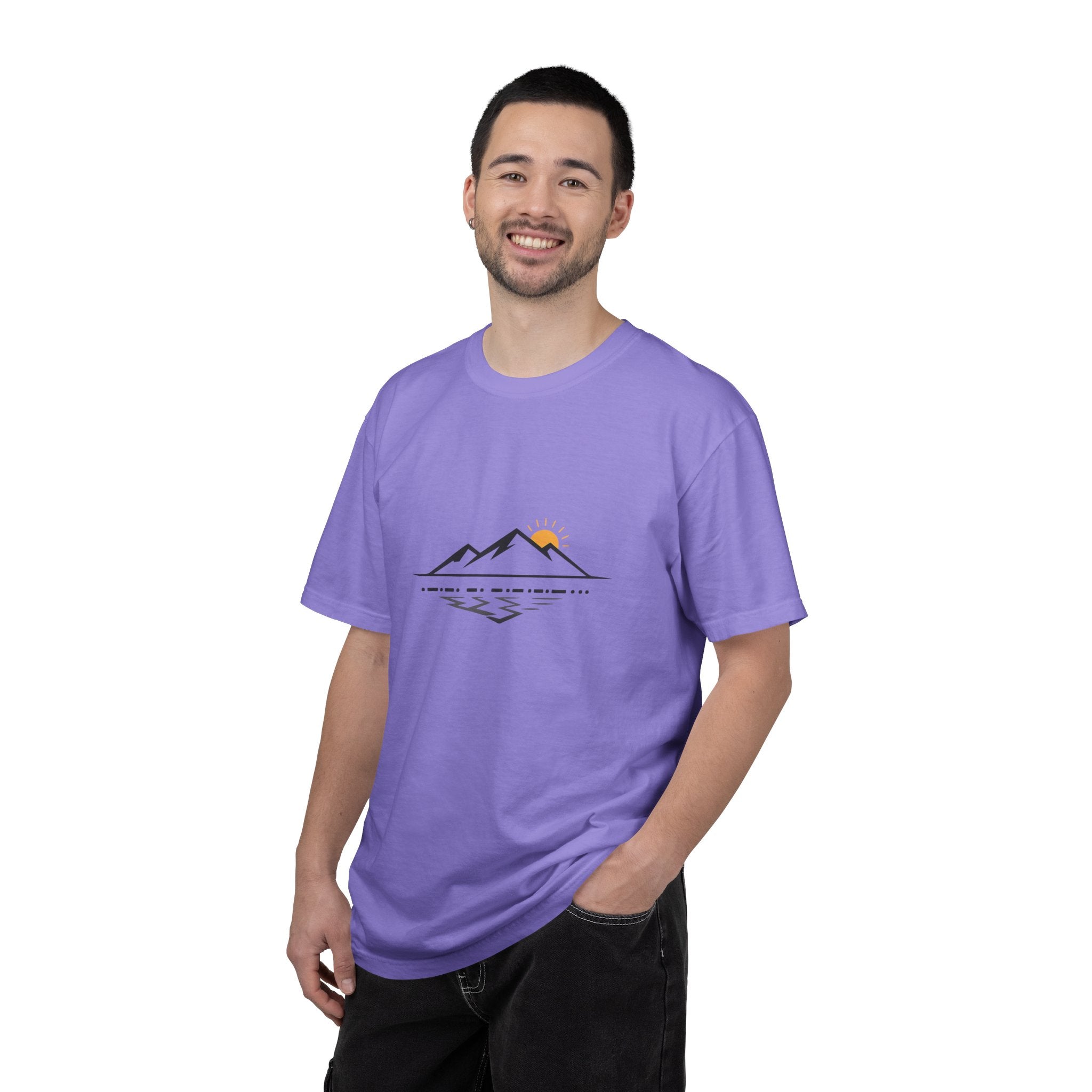 Minimal Mountain Sunset T-Shirt