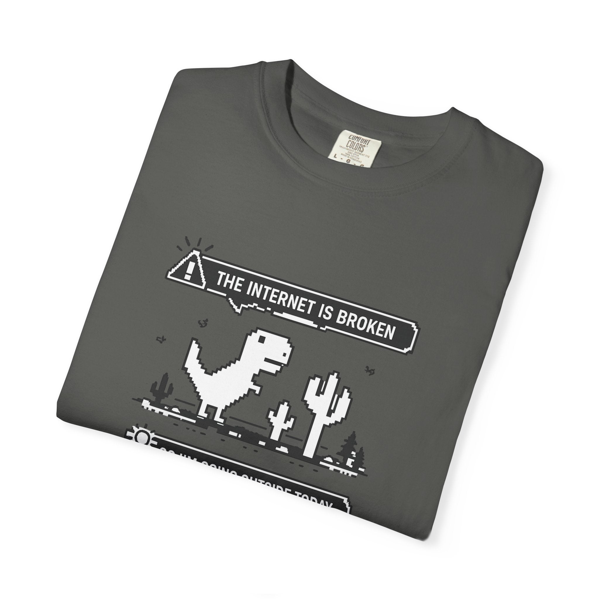The Internet Is Broken — Dino Offline Graphic T-Shirt