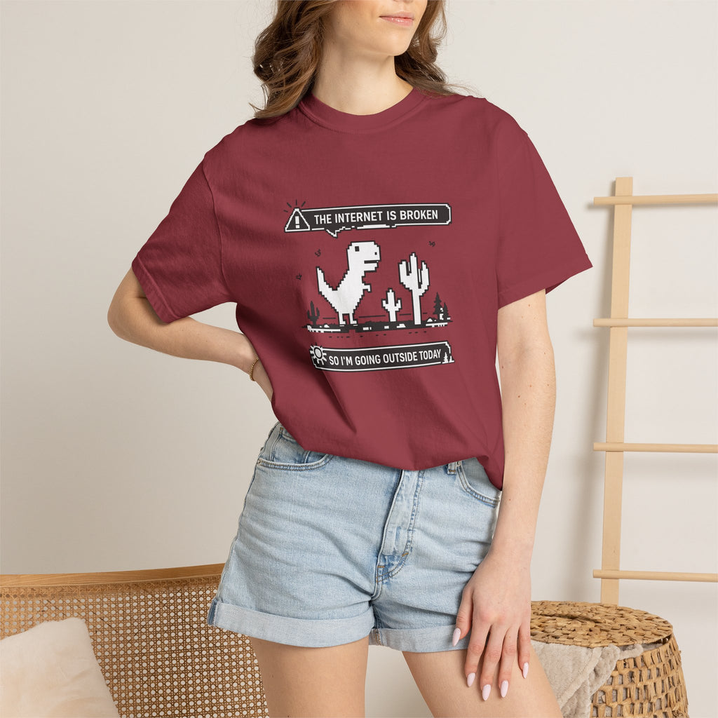 The Internet Is Broken — Dino Offline Graphic T-Shirt