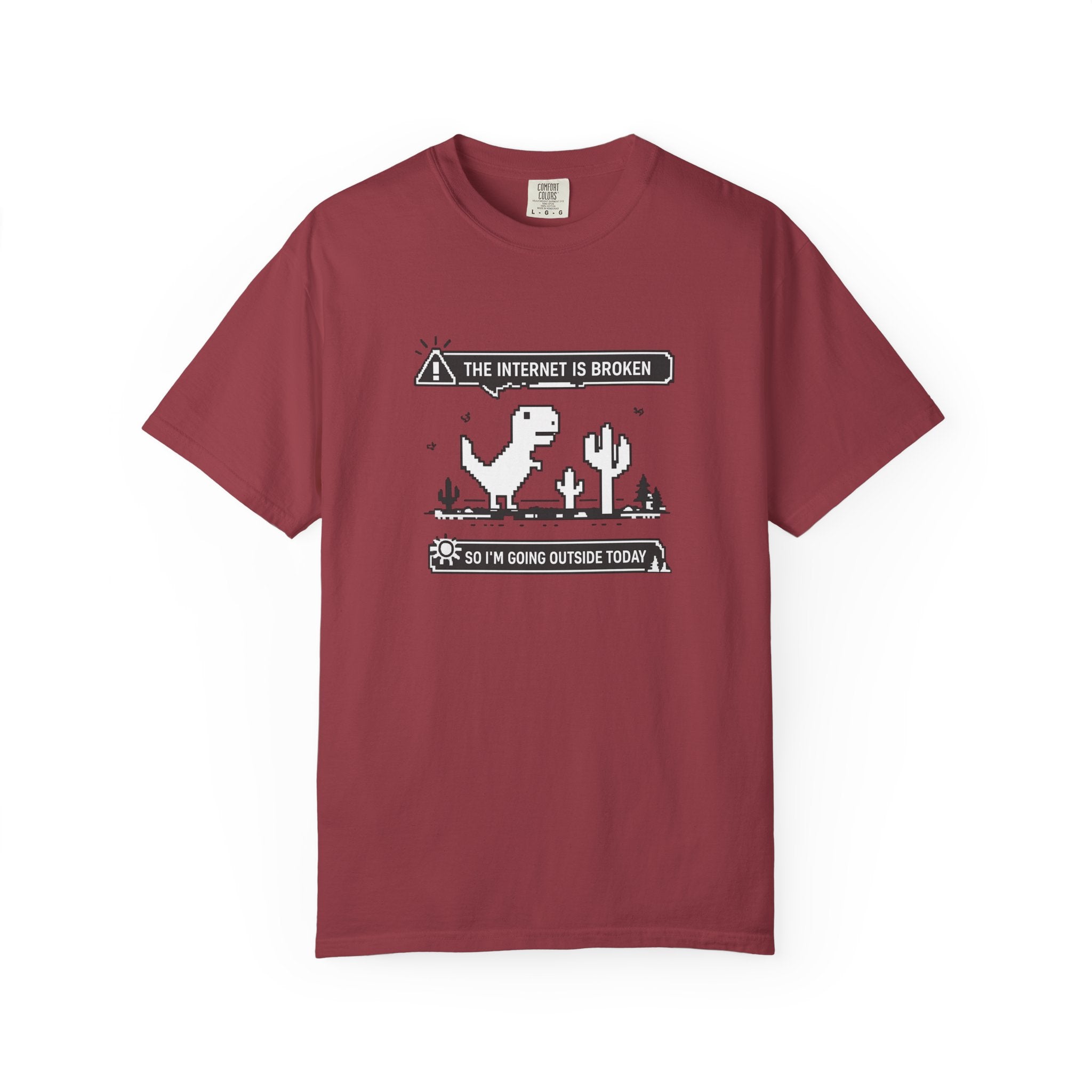 The Internet Is Broken — Dino Offline Graphic T-Shirt