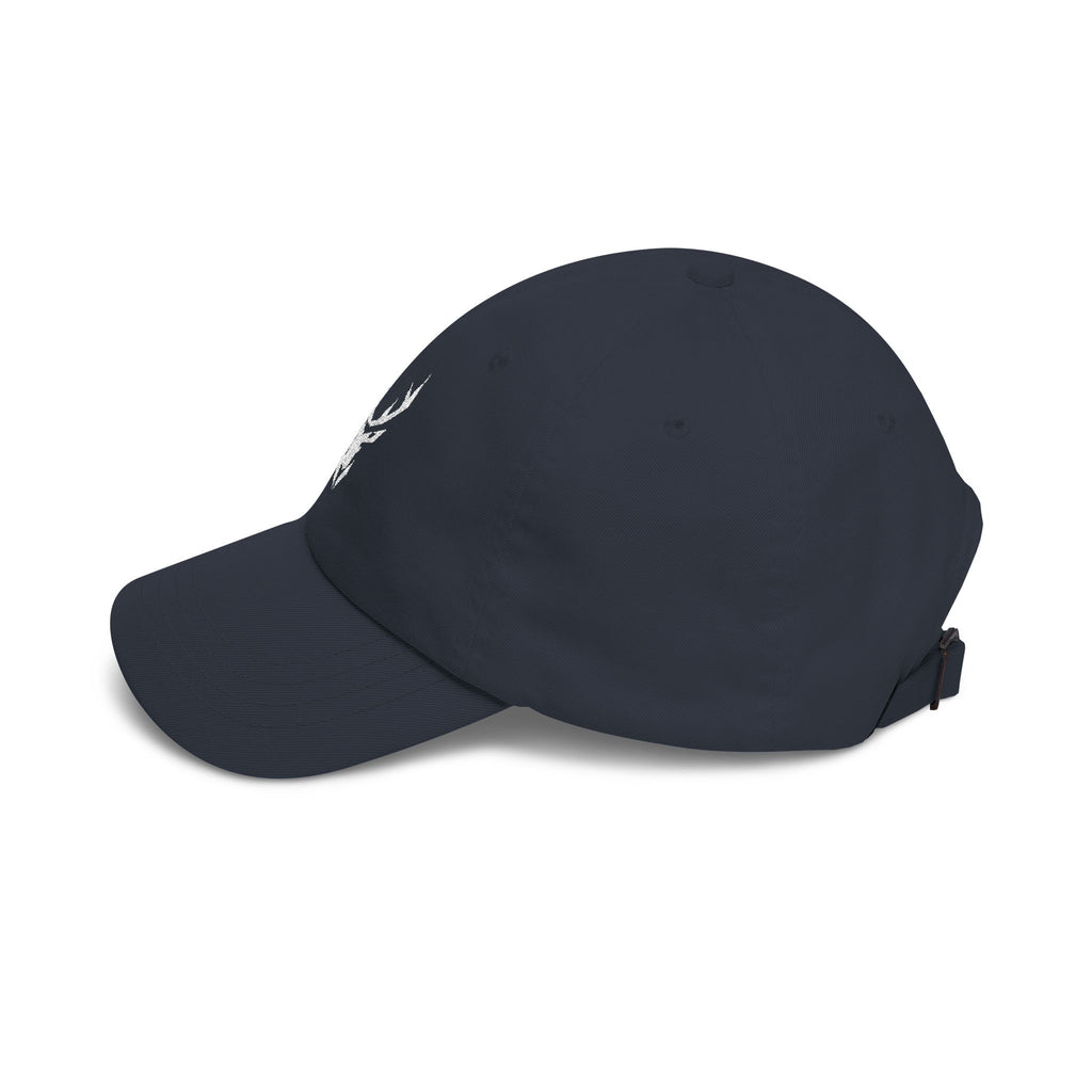 Deer Skull Dad Cap — Minimal Rustic Antler Baseball Hat