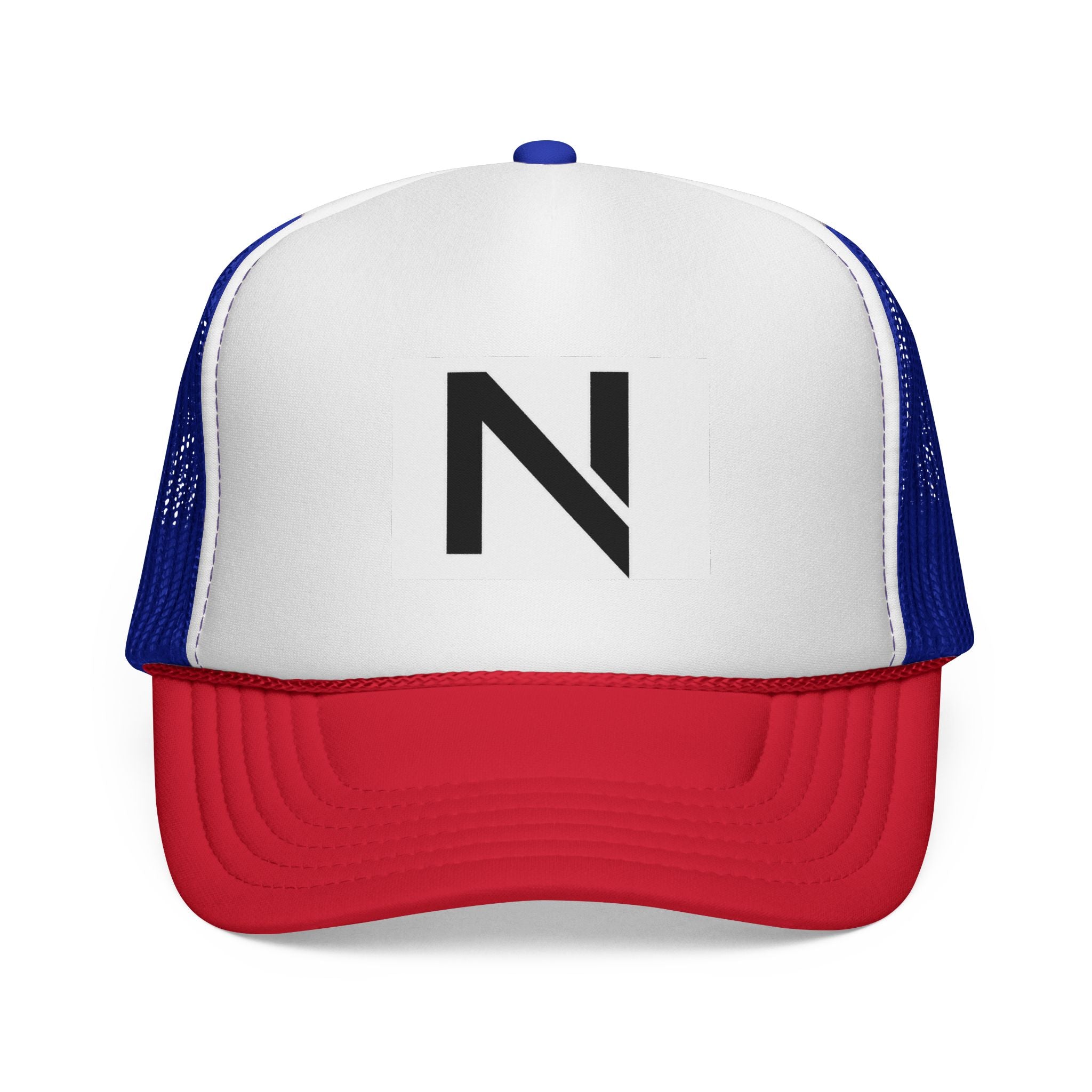 N Logo Trucker Cap — Minimal Monogram Mesh Hat
