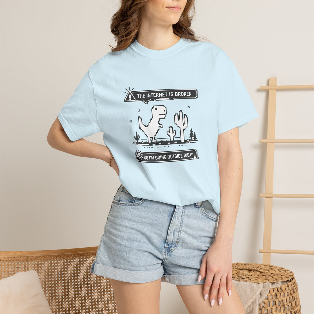 The Internet Is Broken — Dino Offline Graphic T-Shirt