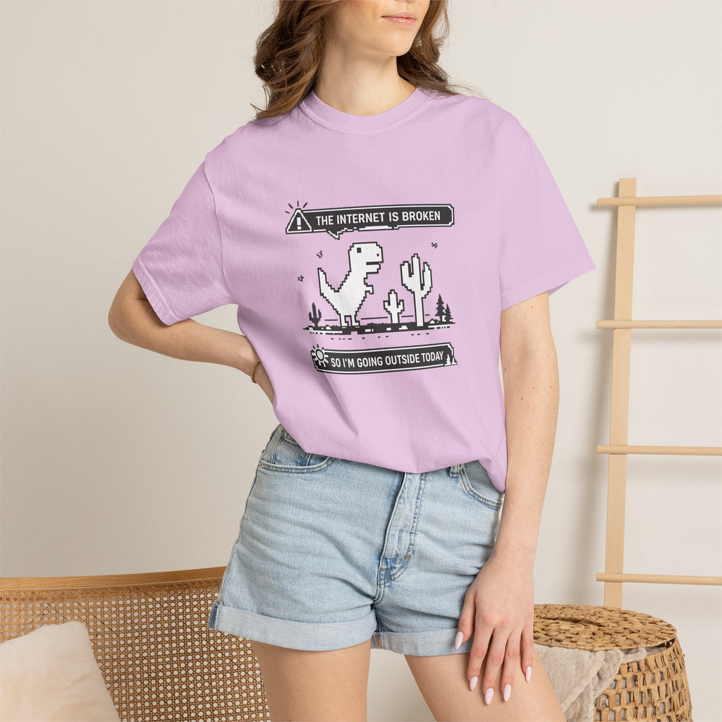 The Internet Is Broken — Dino Offline Graphic T-Shirt