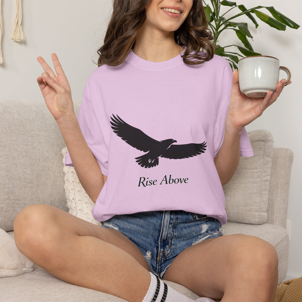 Eagle "Rise Above" T-Shirt — Inspirational Graphic Tee